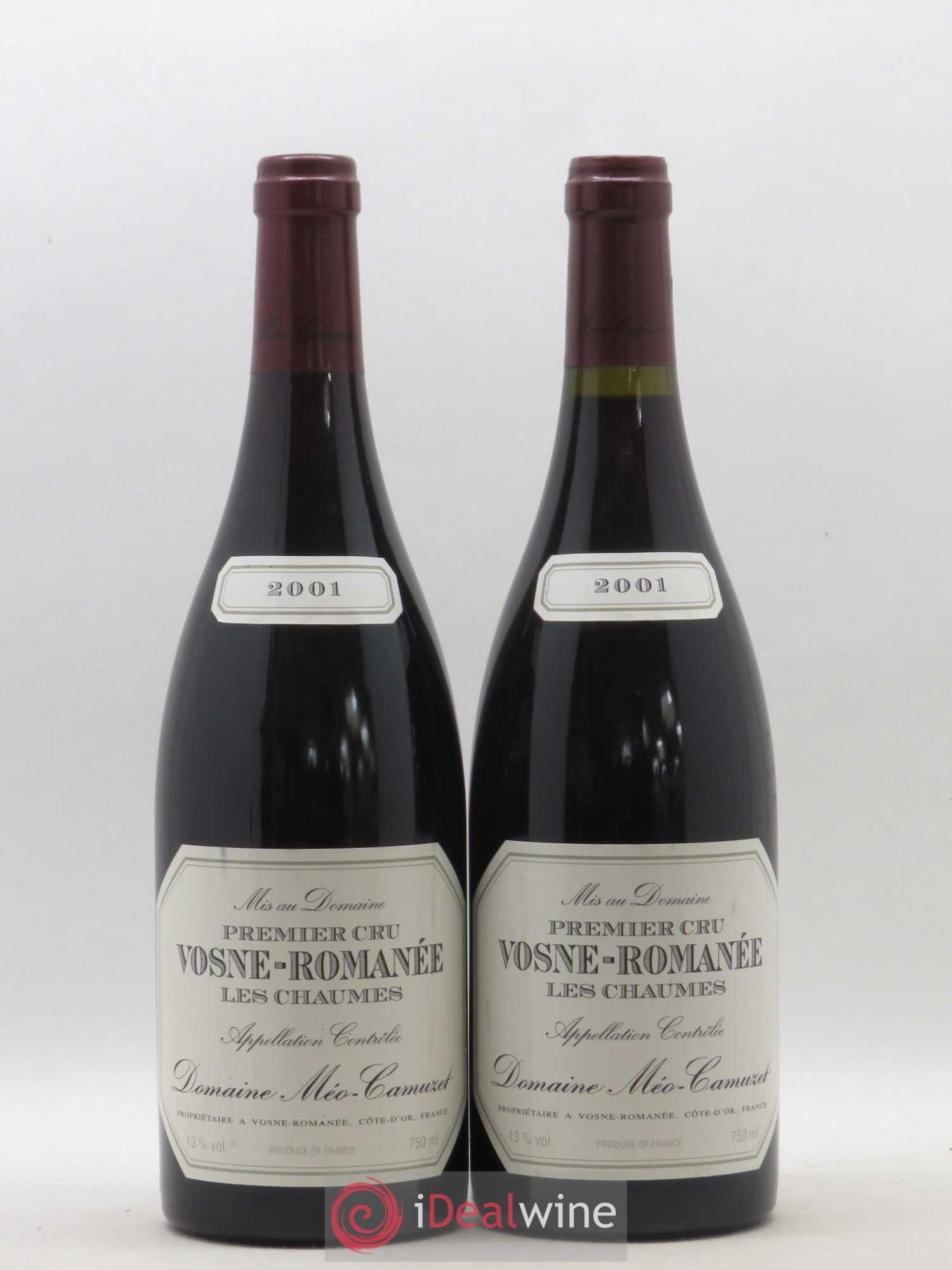 Vosne-Romanée 1er Cru Les Chaumes Méo-Camuzet (Domaine) 2001 - Lot de 2 bouteilles - 0