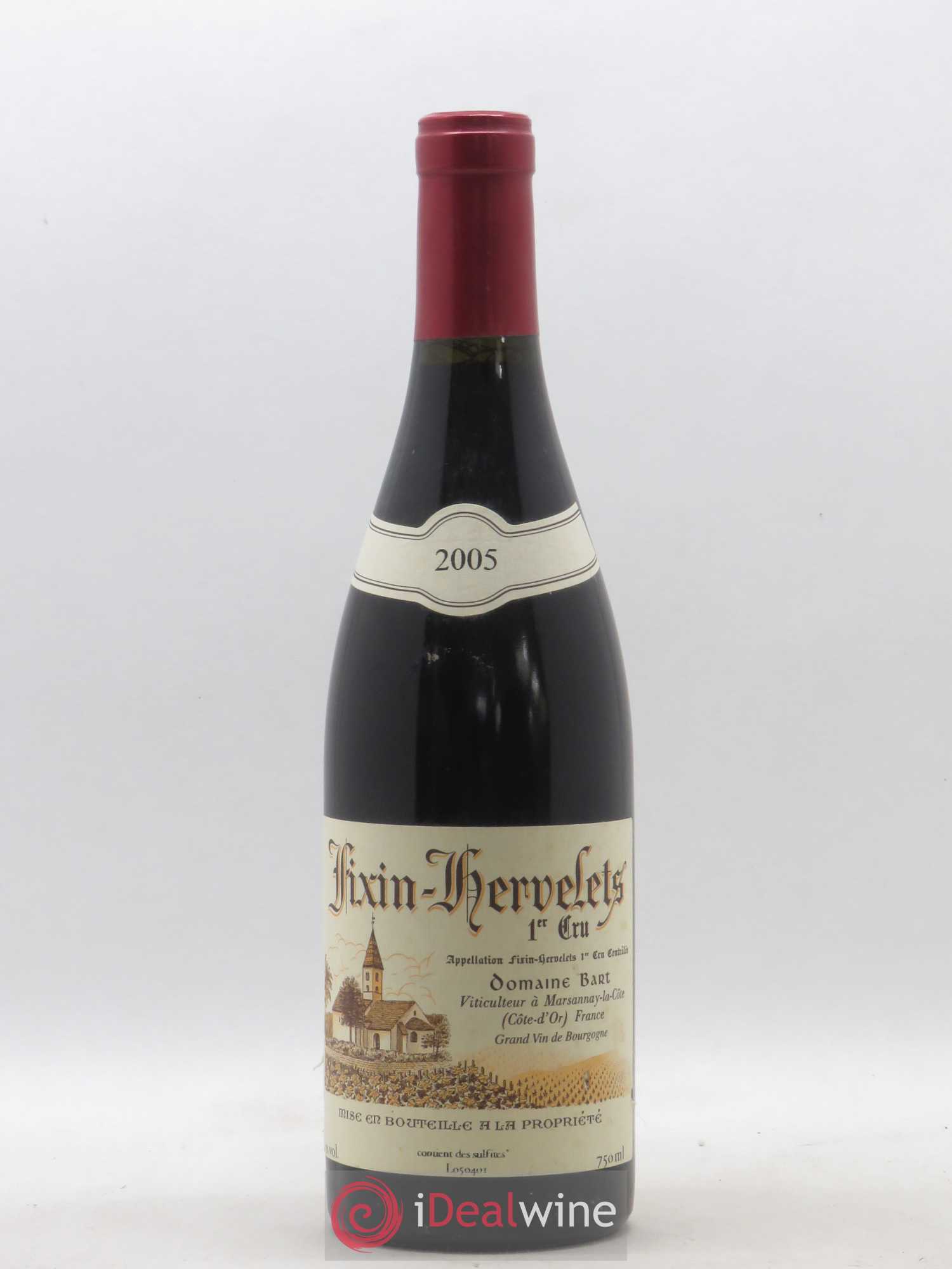 Fixin 1er Cru Hervelets Bart (Domaine) 2005 - Lot de 1 bouteille - 0