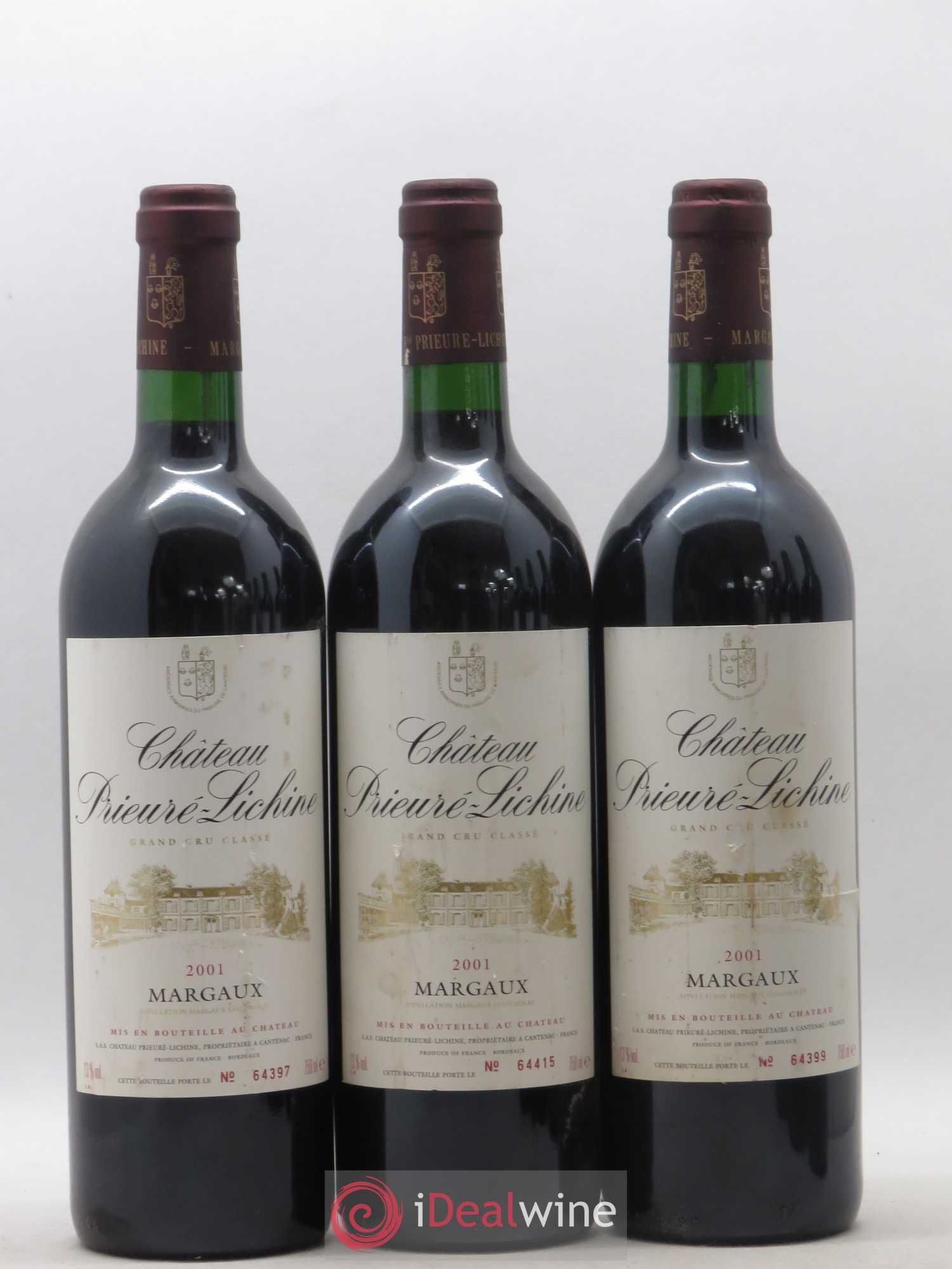 Château Prieuré Lichine 4ème Grand Cru Classé 2001 - Lot de 6 bouteilles - 2