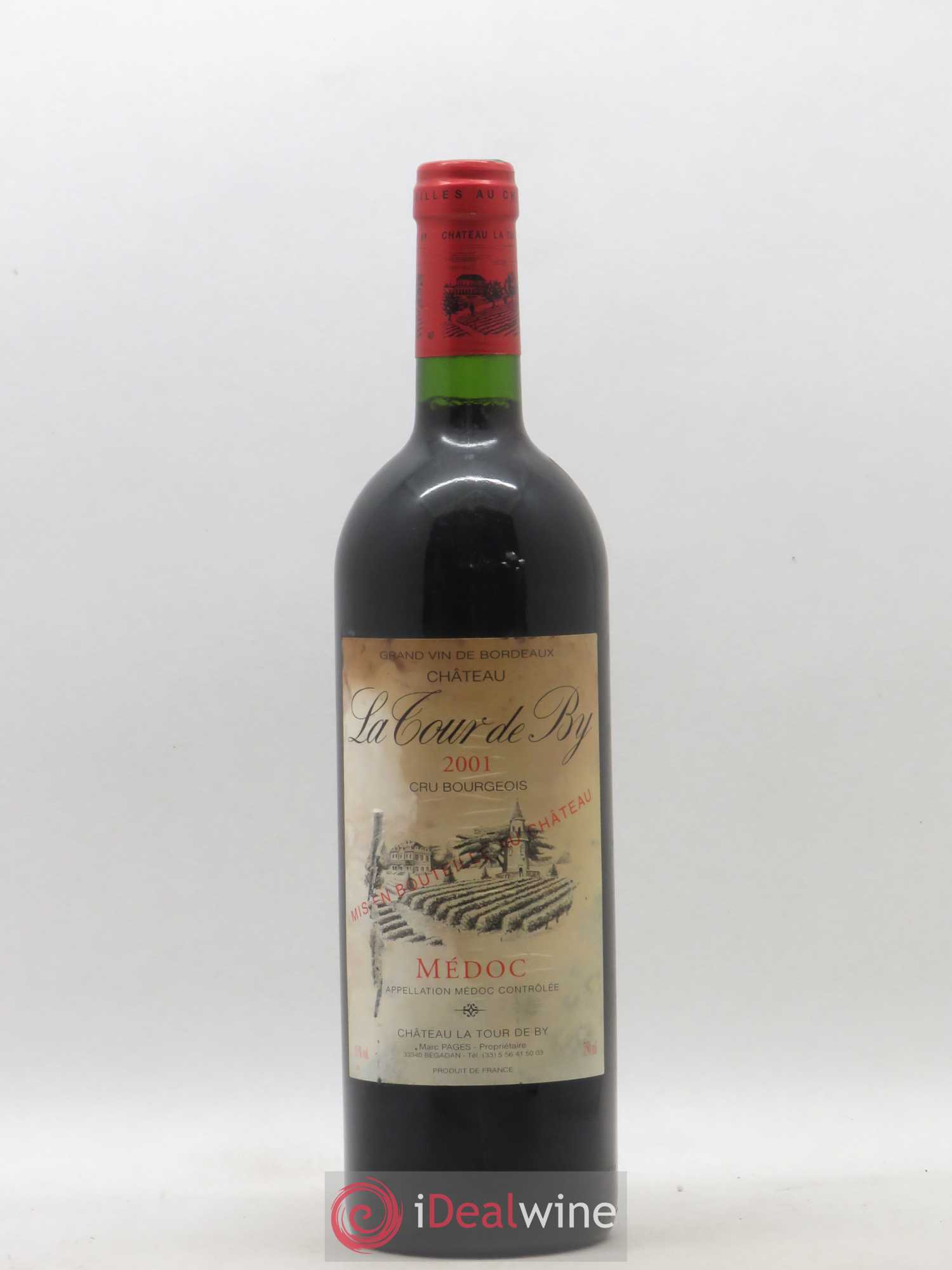 Château La Tour de By Cru Bourgeois 2001 - Lot de 1 bouteille - 0