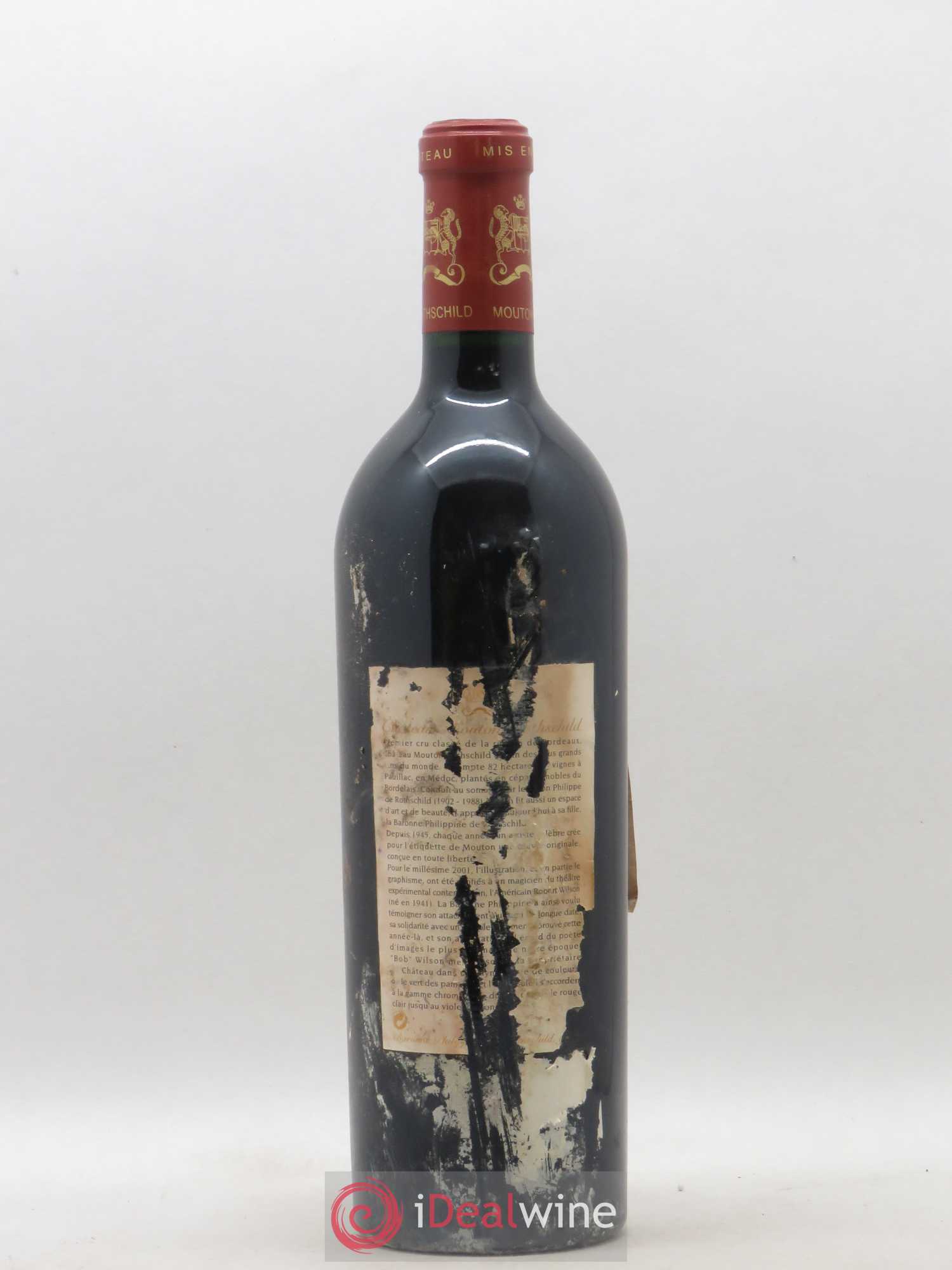 Château Mouton Rothschild 1er Grand Cru Classé 2001 - Lot de 1 bouteille - 1