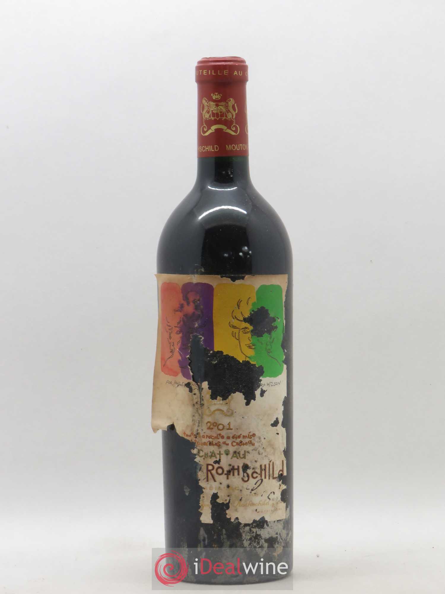 Château Mouton Rothschild 1er Grand Cru Classé 2001 - Lot de 1 bouteille - 0