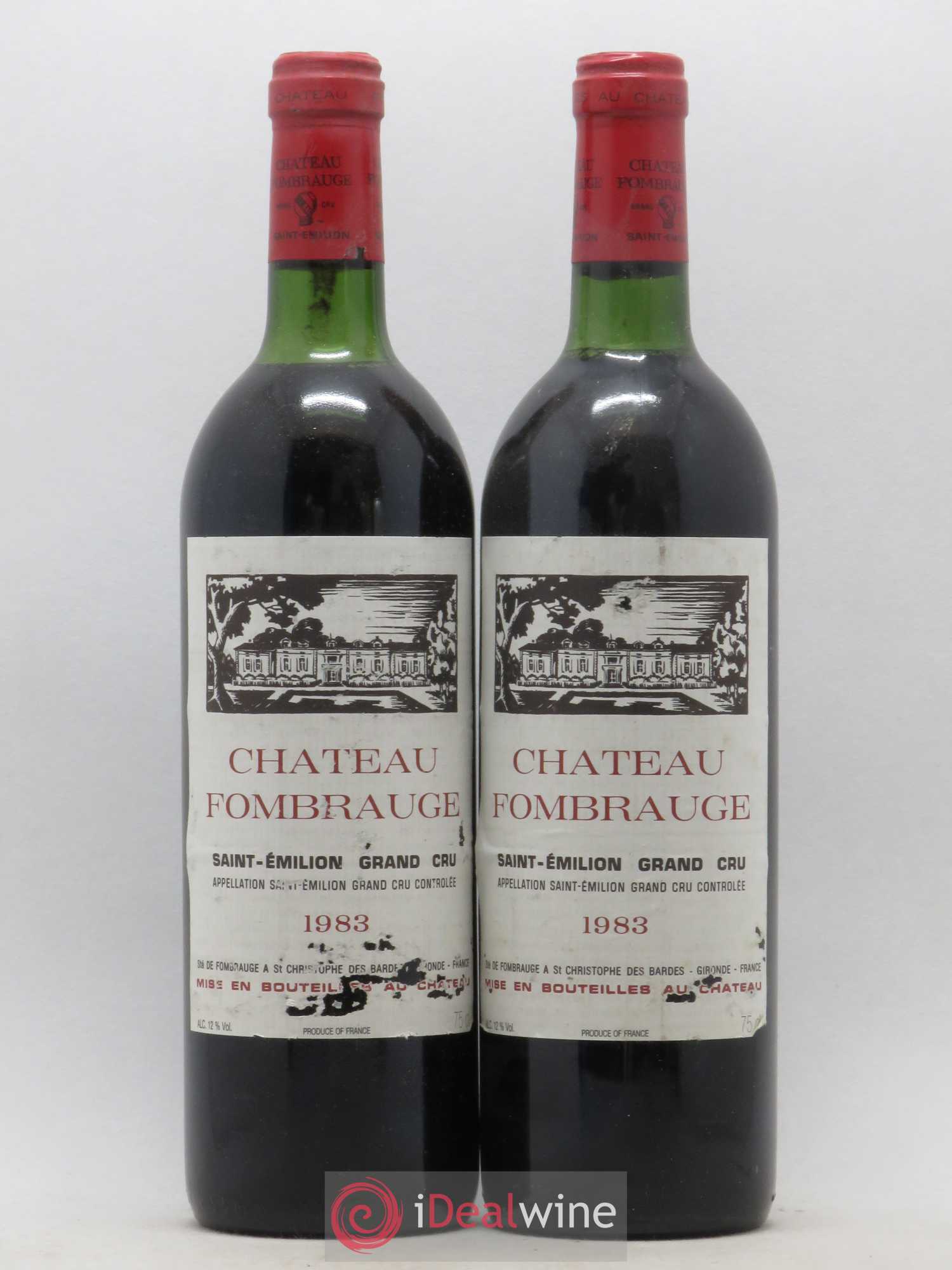 Château Fombrauge Grand Cru Classé 1983 - Lot de 2 bouteilles - 0