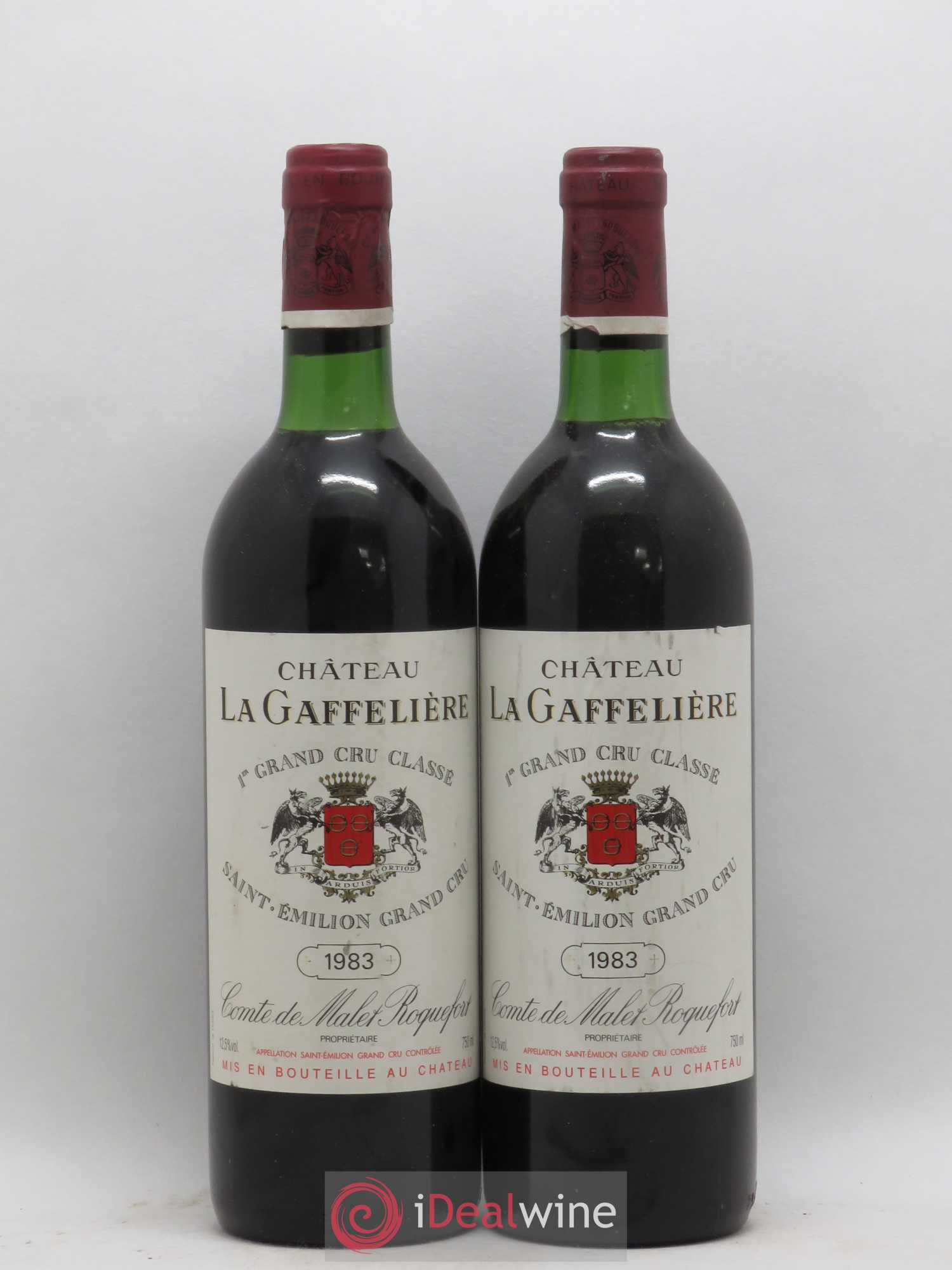 Château la Gaffelière 1er Grand Cru Classé B 1983 - Lot de 2 bouteilles - 0