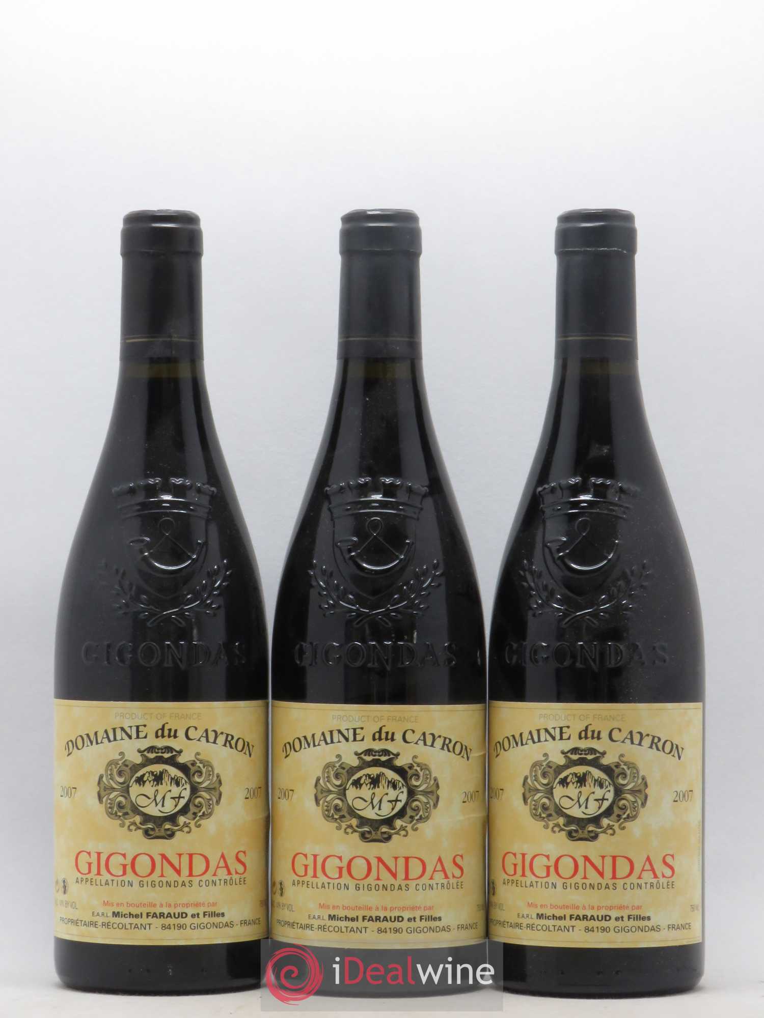 Gigondas Cayron 2007 - Lot de 6 bouteilles - 1