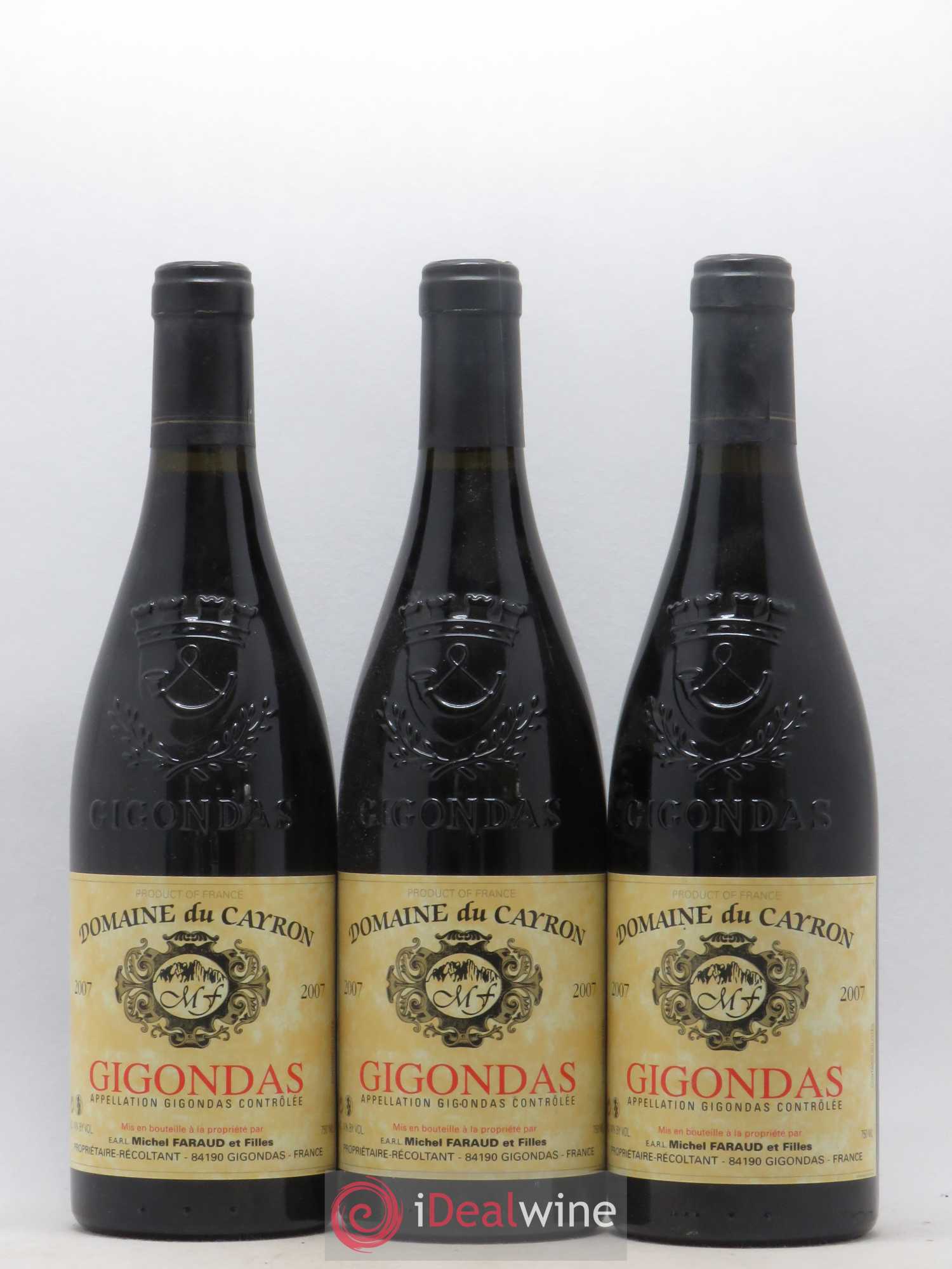 Gigondas Cayron 2007 - Lot de 6 bouteilles - 2