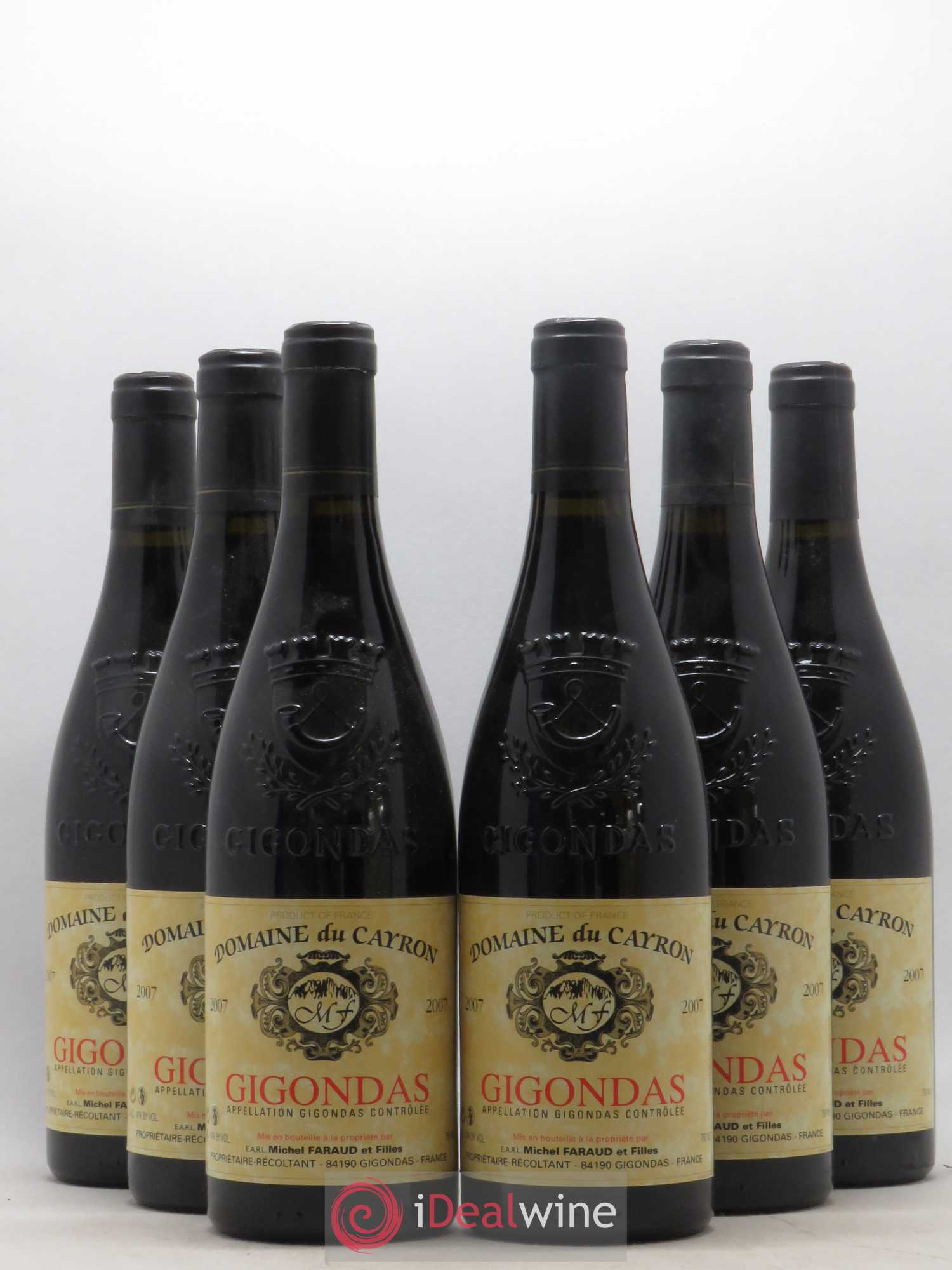 Gigondas Cayron 2007 - Lot de 6 bouteilles - 0