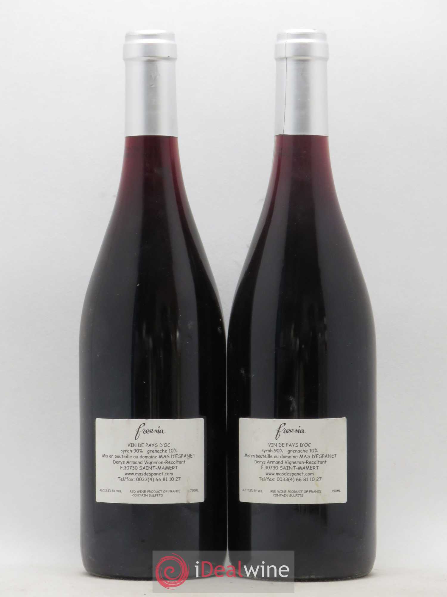 Pays d'Oc Mas d'Espanet Freesia Cinsault 2006 - Lot de 2 bouteilles - 1