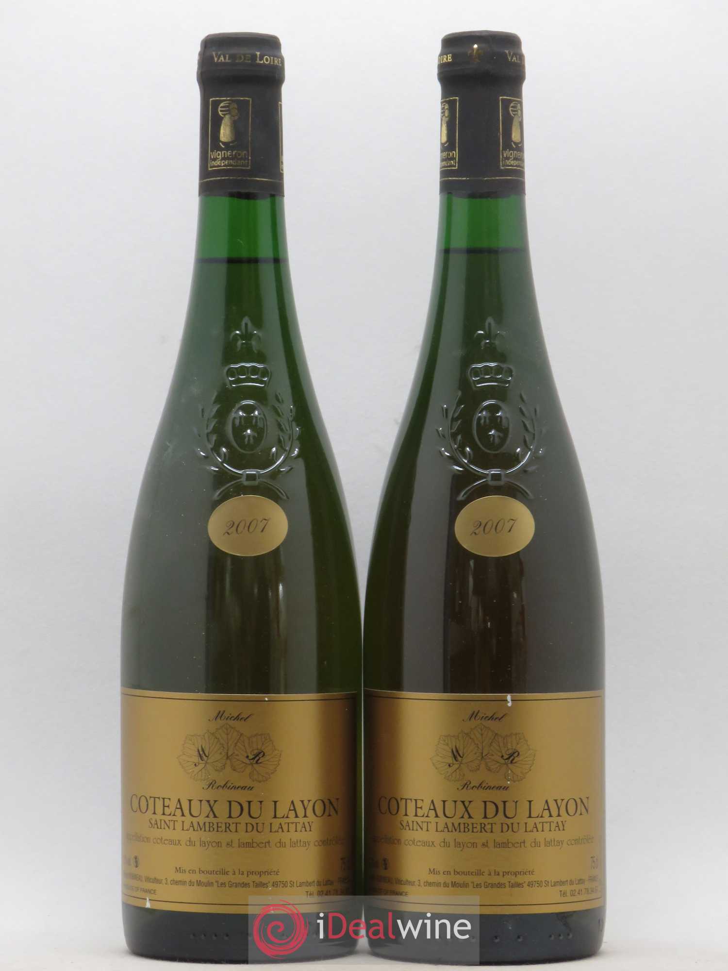 Coteaux du Layon Domaine Robineau 2007 - Lotto di 2 bottiglie - 0