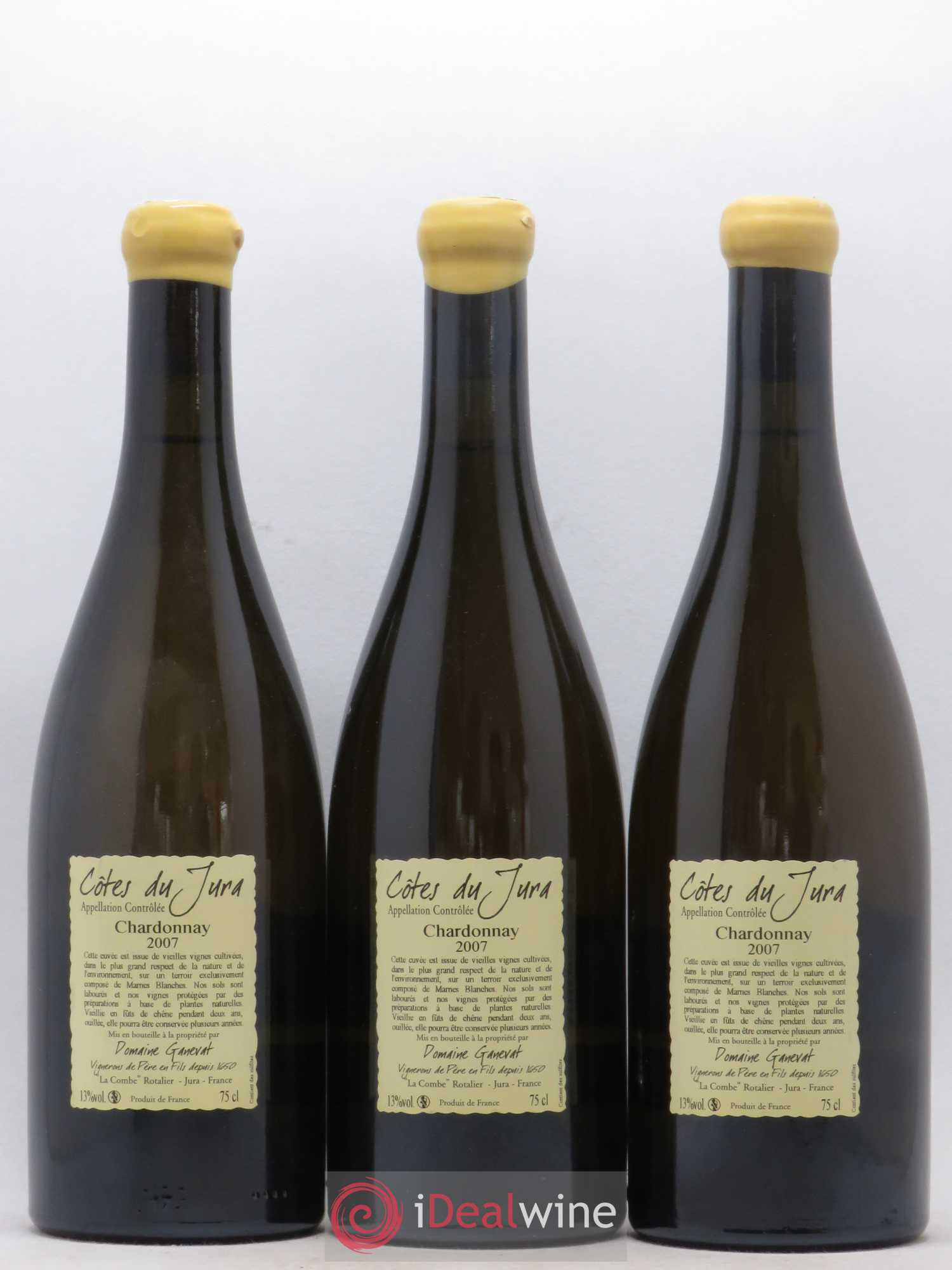 Côtes du Jura Les Grands Teppes Vieilles Vignes Jean-François Ganevat (Domaine) 2007 - Lot de 3 bouteilles - 1