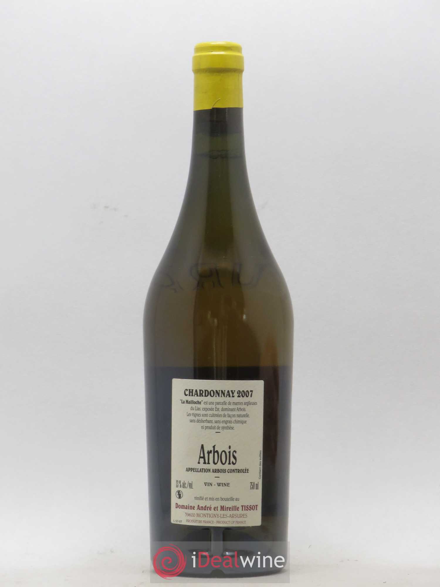 Arbois La Mailloche Bénédicte et Stéphane Tissot 2007 - Lot de 1 bouteille - 1