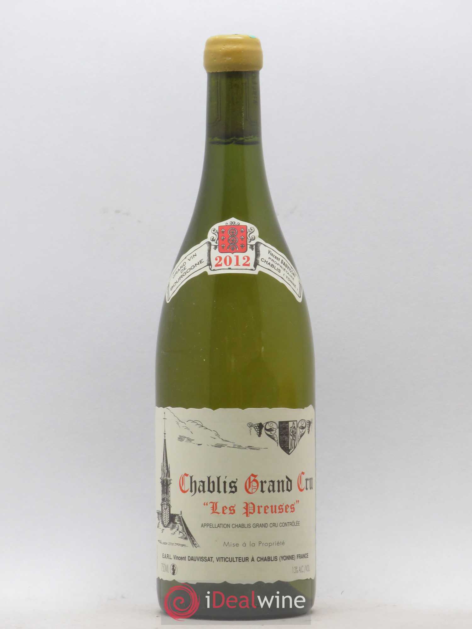 Chablis Grand Cru Les Preuses Vincent Dauvissat (Domaine) 2012 - Lot de 1 bouteille - 0