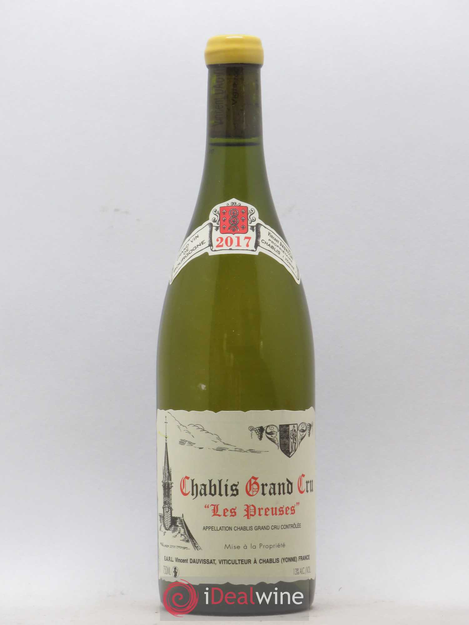 Chablis Grand Cru Les Preuses Vincent Dauvissat (Domaine) 2017 - Lot de 1 bouteille - 0