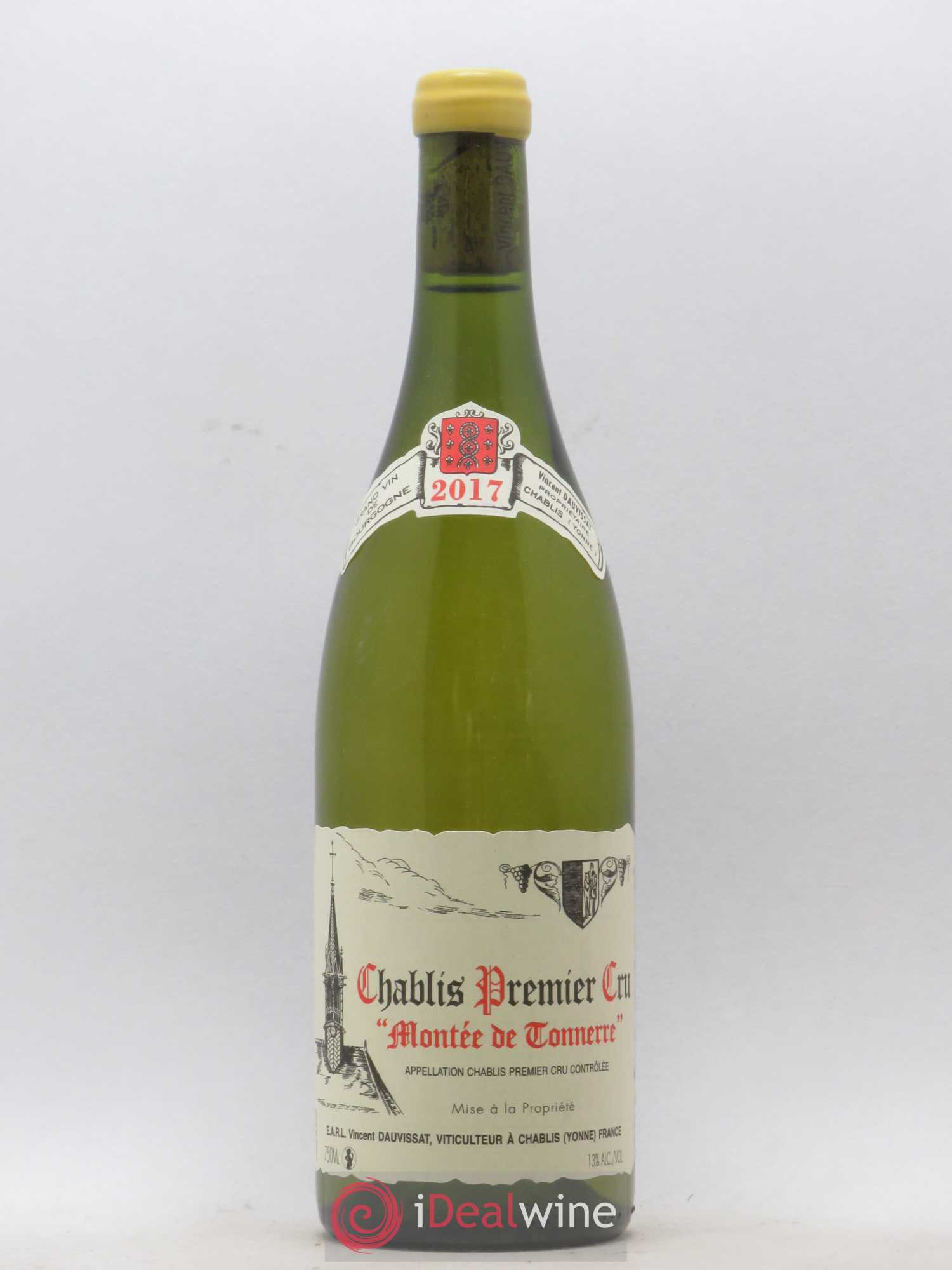 Chablis 1er Cru Montée de Tonnerre Vincent Dauvissat (Domaine) 2017 - Lot de 1 bouteille - 0