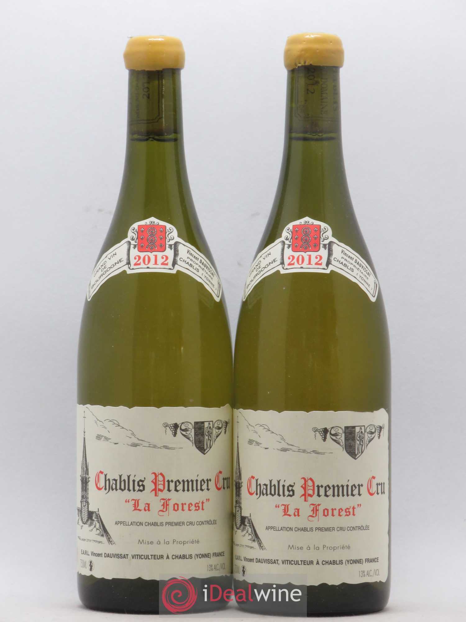 Chablis 1er Cru La Forest Vincent Dauvissat (Domaine) 2012 - Lot de 2 bouteilles - 0