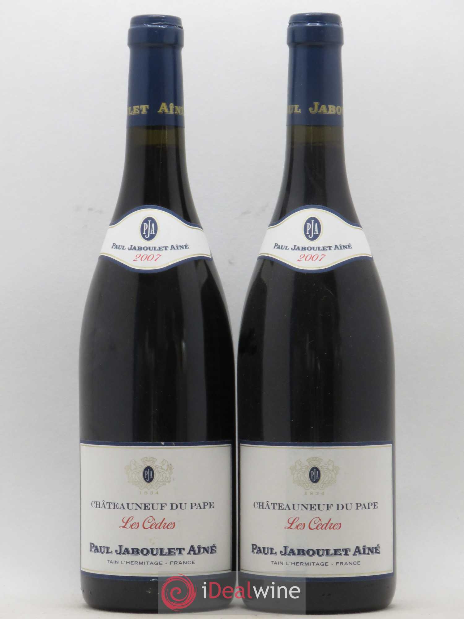 Châteauneuf-du-Pape Les Cèdres Jaboulet 2007 - Posten von 2 Flaschen - 0