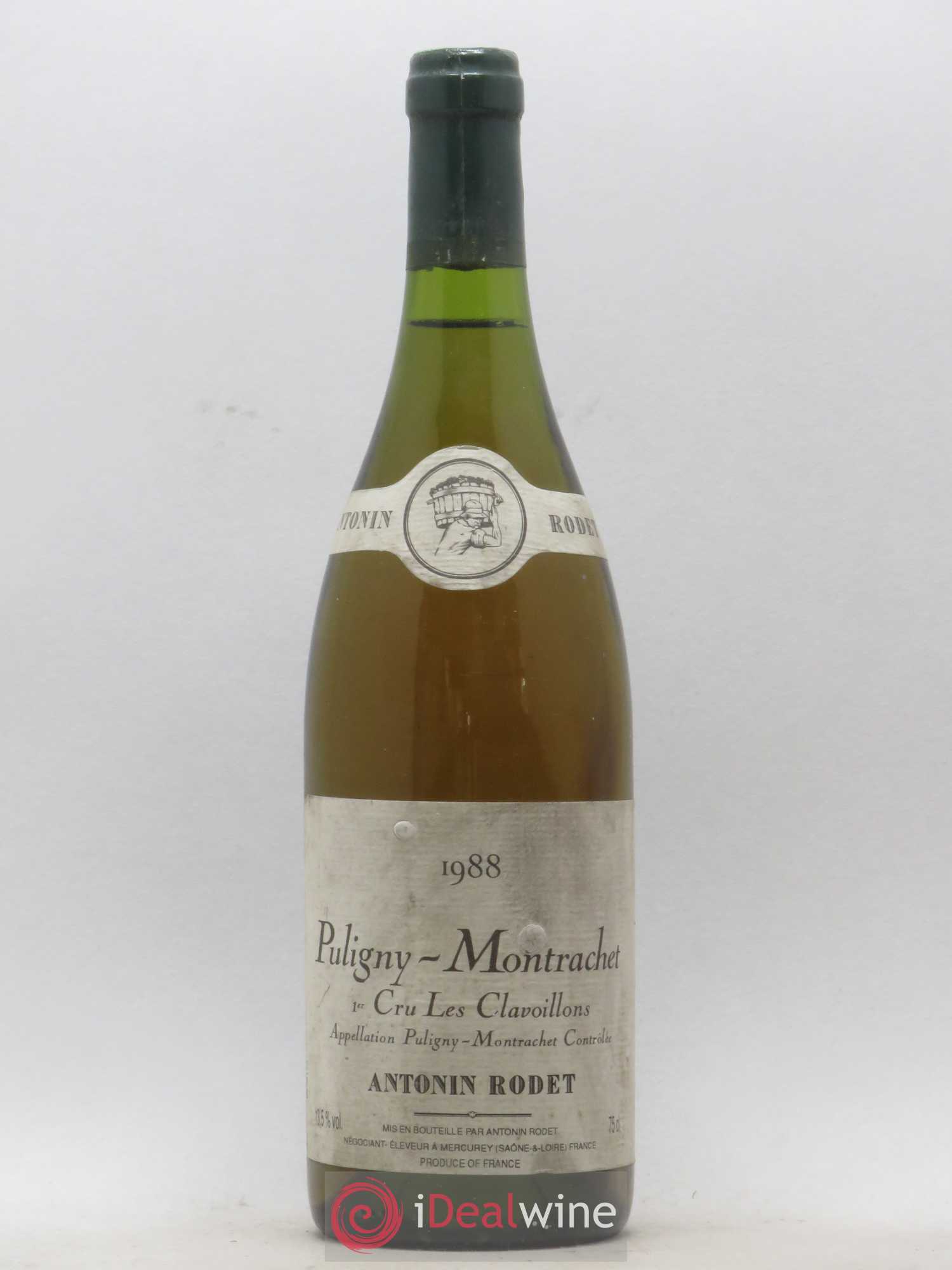 Puligny-Montrachet 1er Cru Les Clavoillons Domaine Antonin Rodet 1988 - Posten von 1 Flasche - 0
