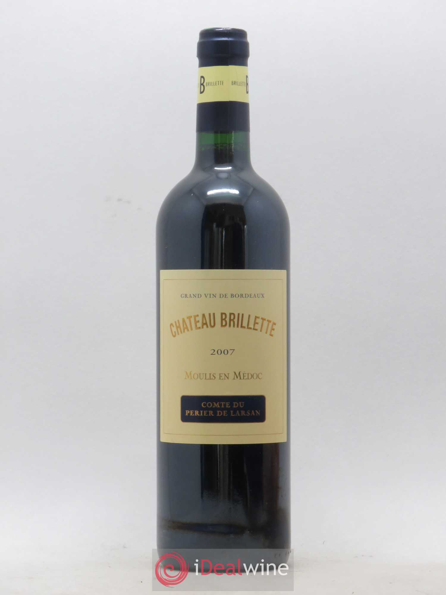 Château Brillette Cru Bourgeois 2007 - Lot de 1 bouteille - 0