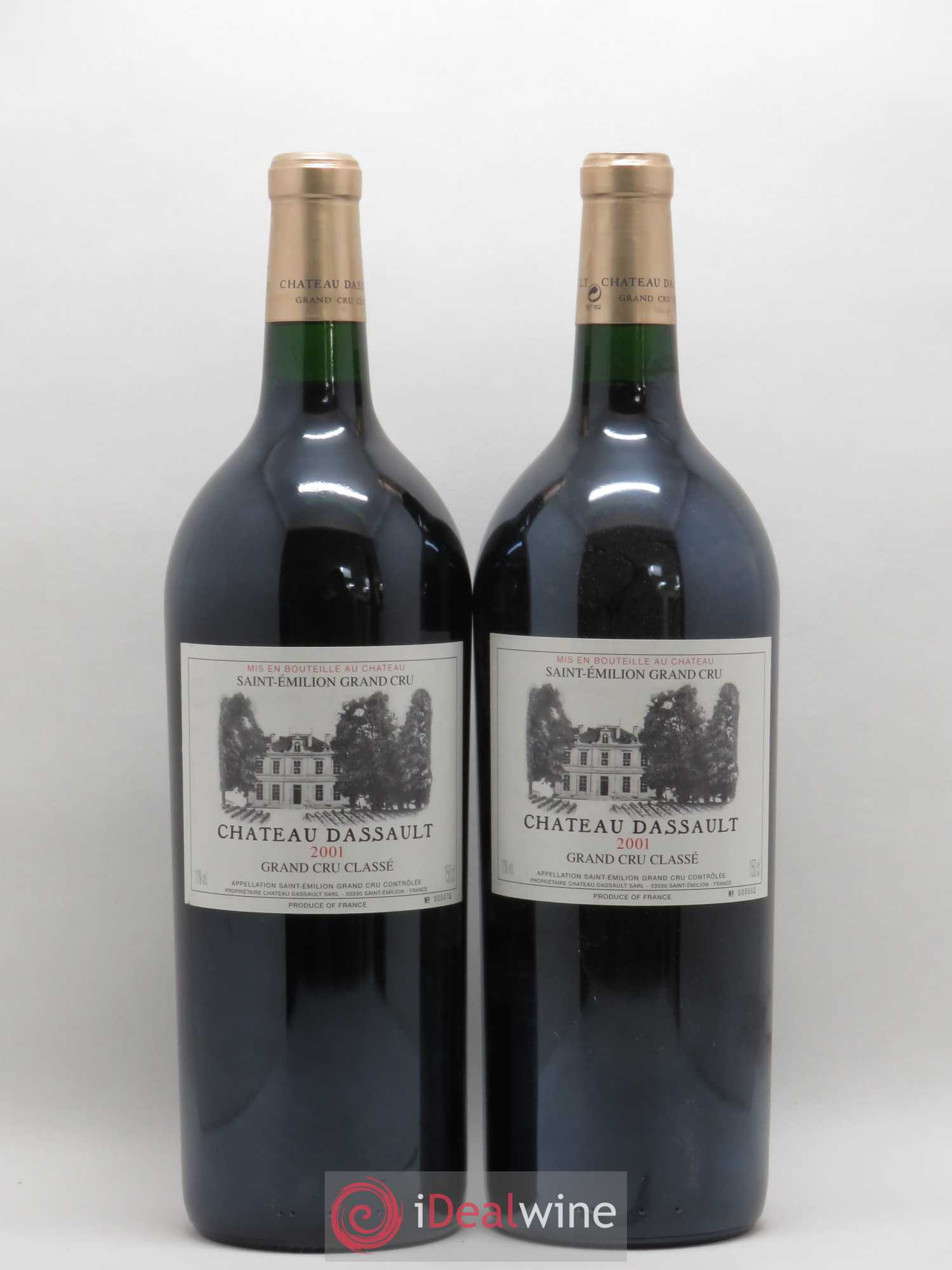 Château Dassault Grand Cru Classé 2001 - Lot de 2 magnums - 0