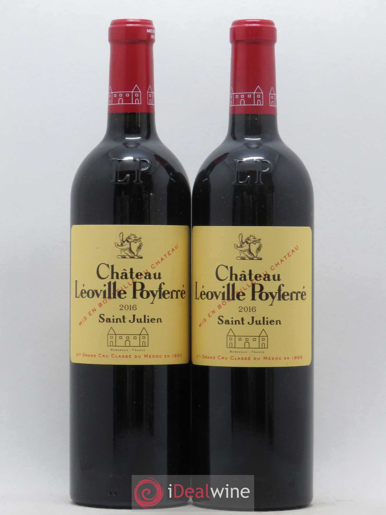 Château Léoville Poyferré 2ème Grand Cru Classé 2016 - Lot de 2 bouteilles - 0