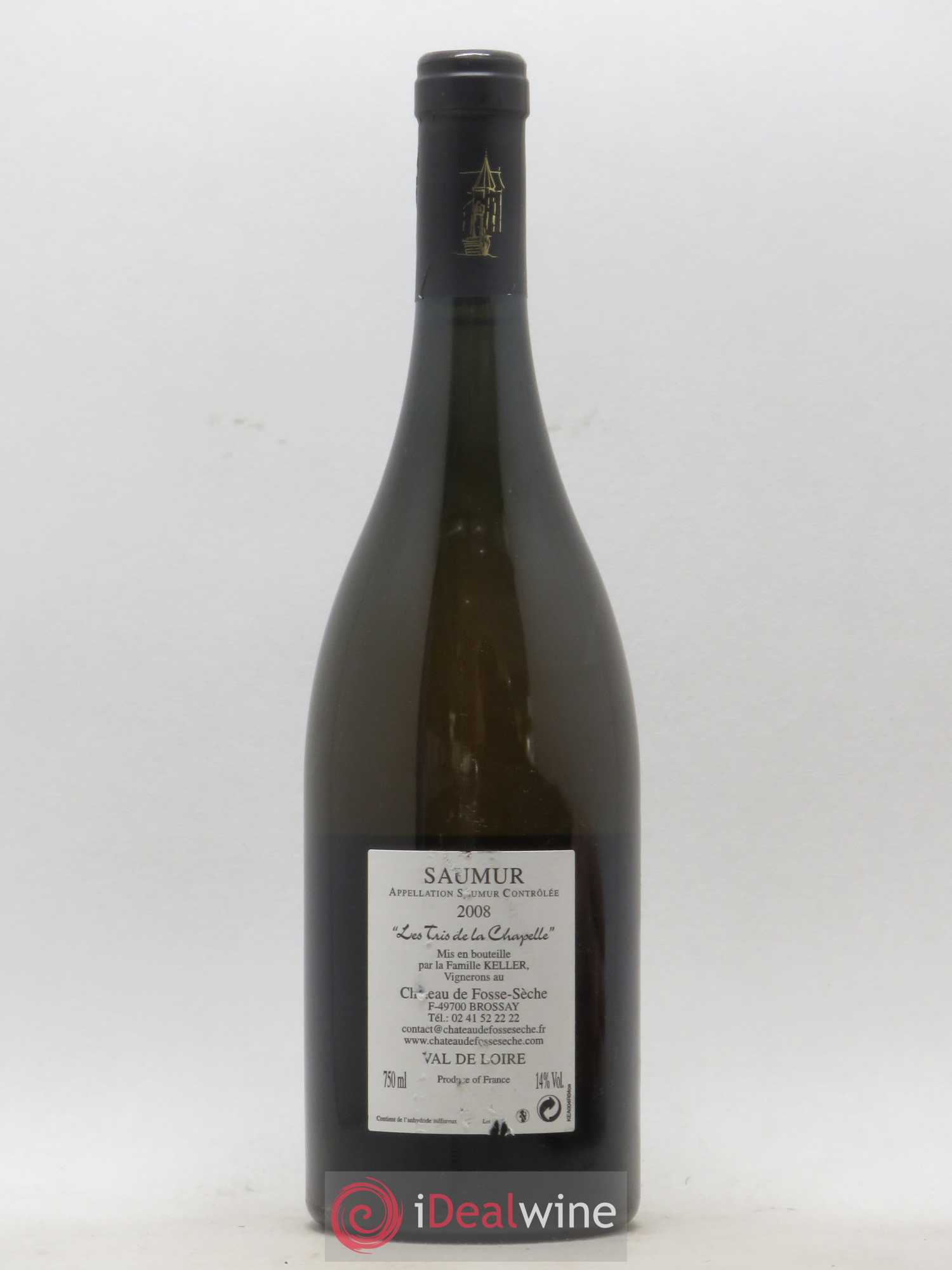Saumur Château de Fosse Seche Les Tris de la Chapelle 2008 - Posten von 1 Flasche - 1