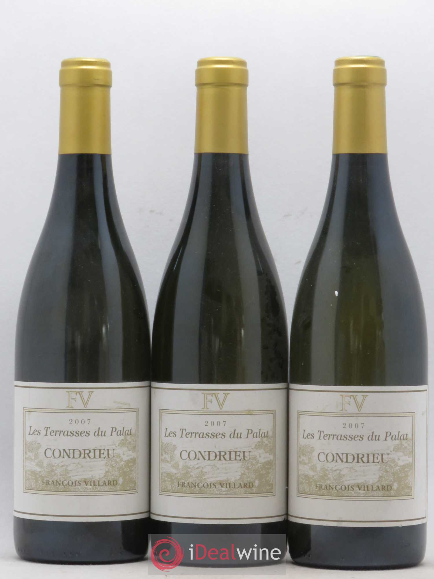 Condrieu Les Terrasses du Palat François Villard 2007 - Lot de 3 bouteilles - 0