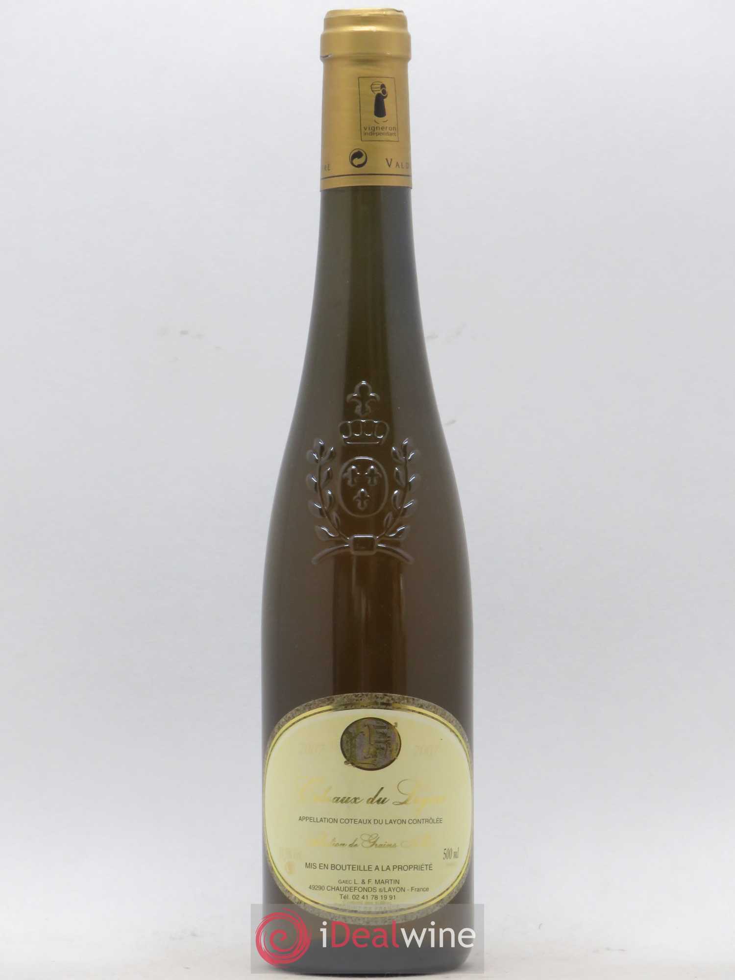 Coteaux du Layon Domaine Martin 50 cL 2007 - Lotto di 1 bottiglia - 0