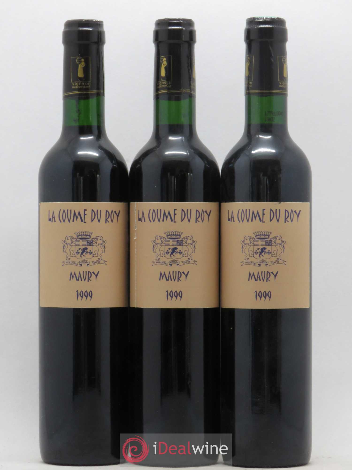 Maury Vin Doux Naturel Domaine de la Coume Du Roy 50cl 1999 - Lotto di 3 bottiglie - 0