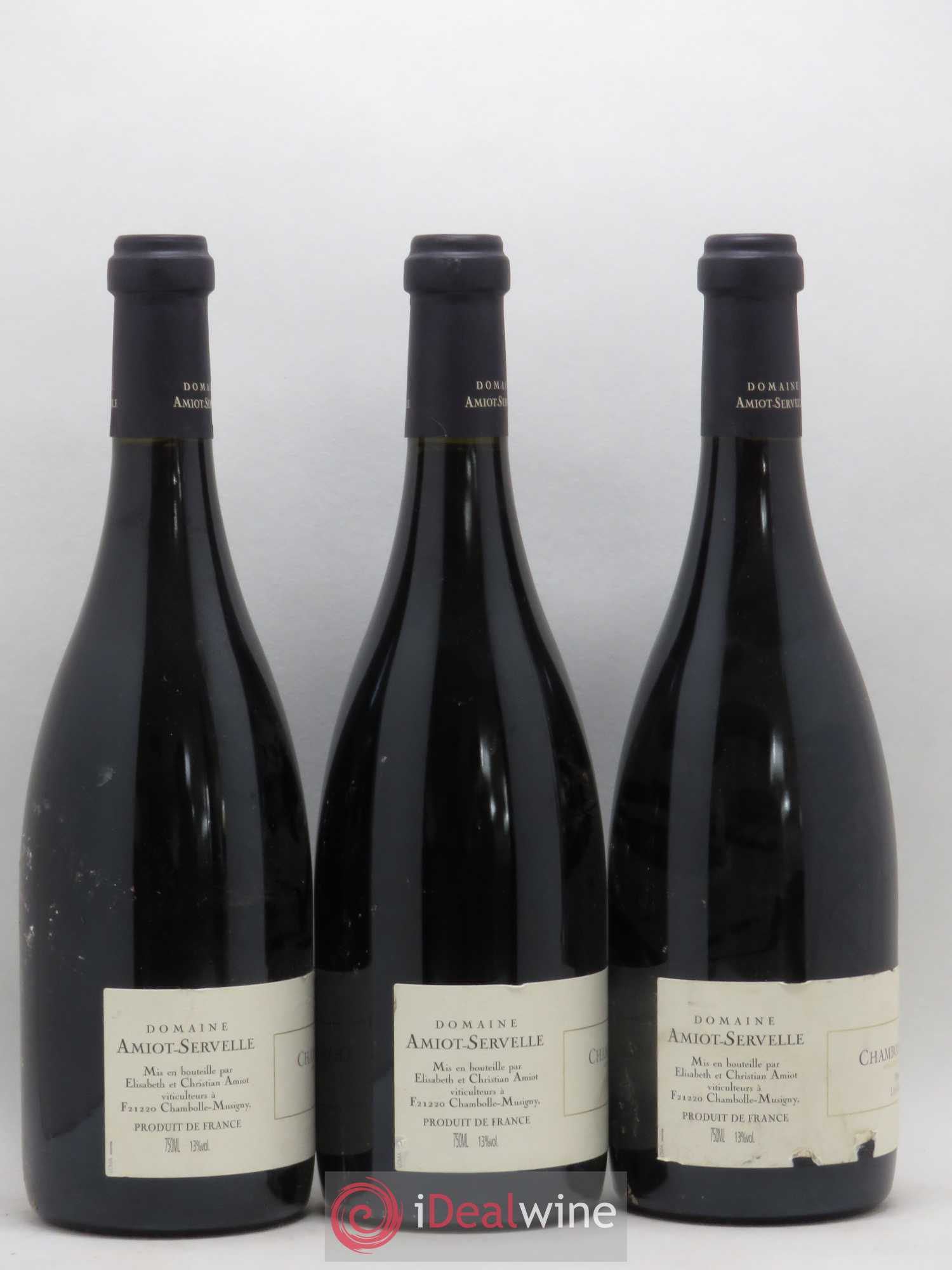 Chambolle-Musigny 1er Cru Les Amoureuses Amiot-Servelle 2003 - Lot de 3 bouteilles - 1