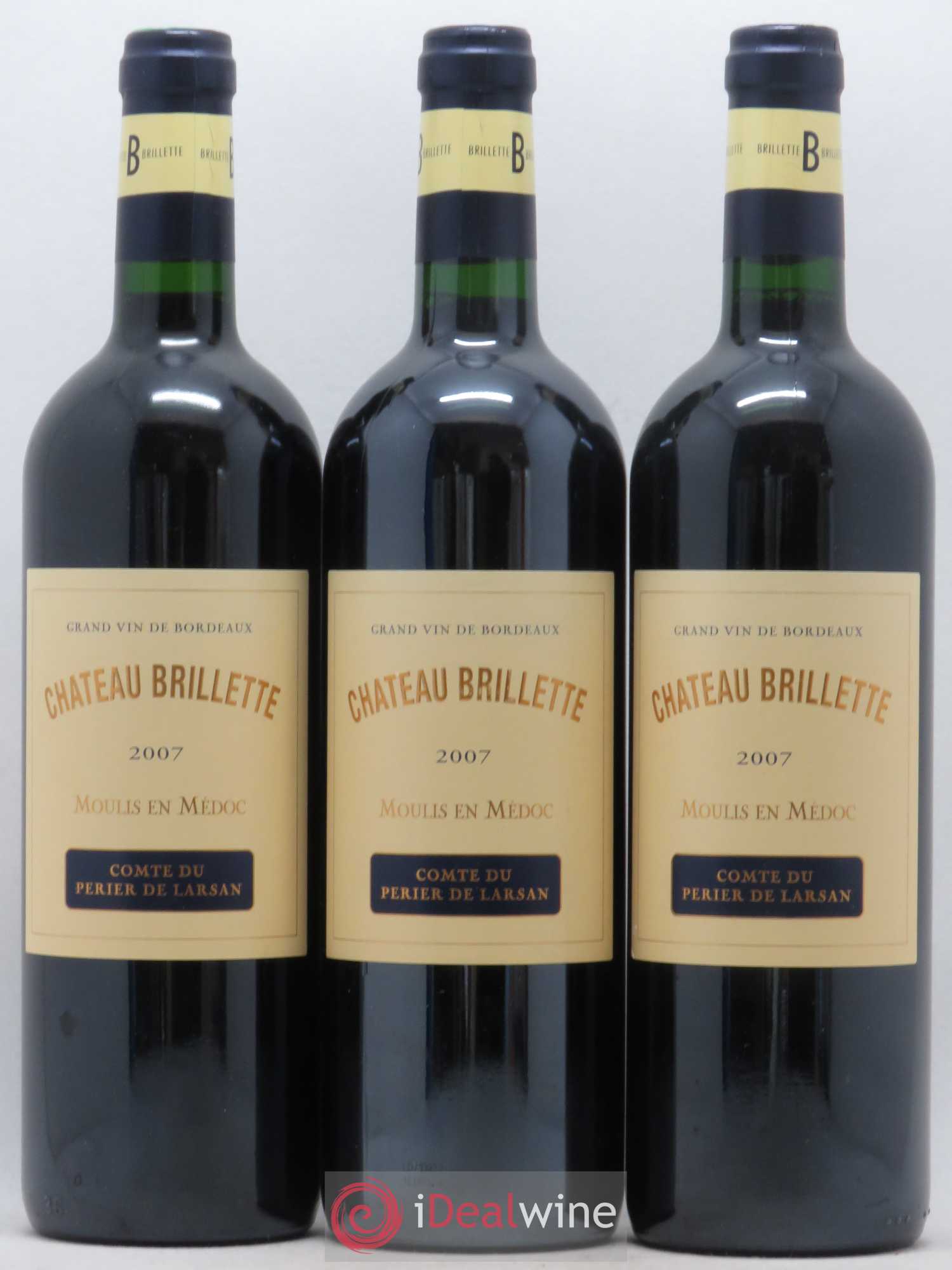 Château Brillette Cru Bourgeois 2007 - Lot de 6 bouteilles - 1