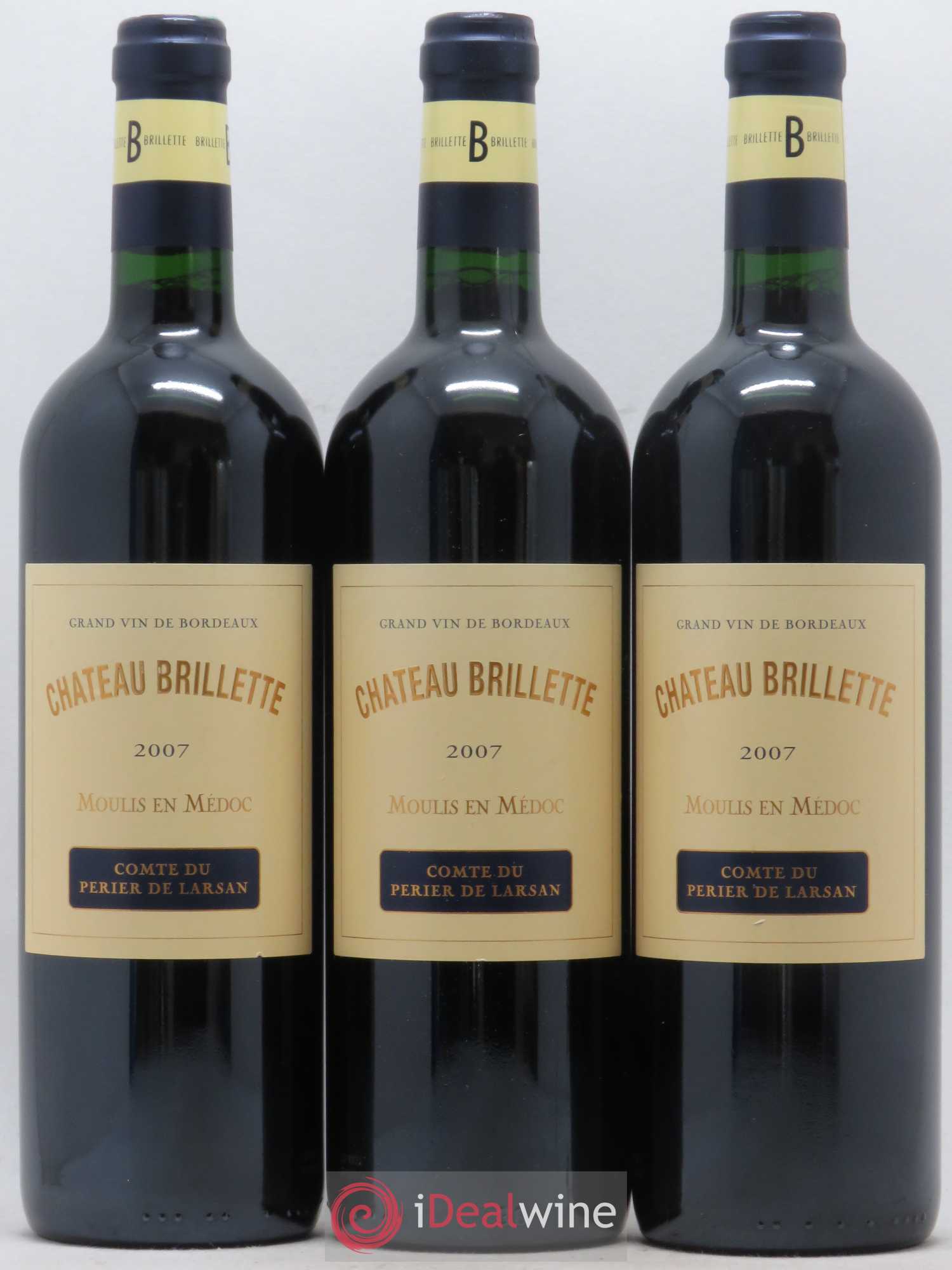 Château Brillette Cru Bourgeois 2007 - Lot de 6 bouteilles - 2