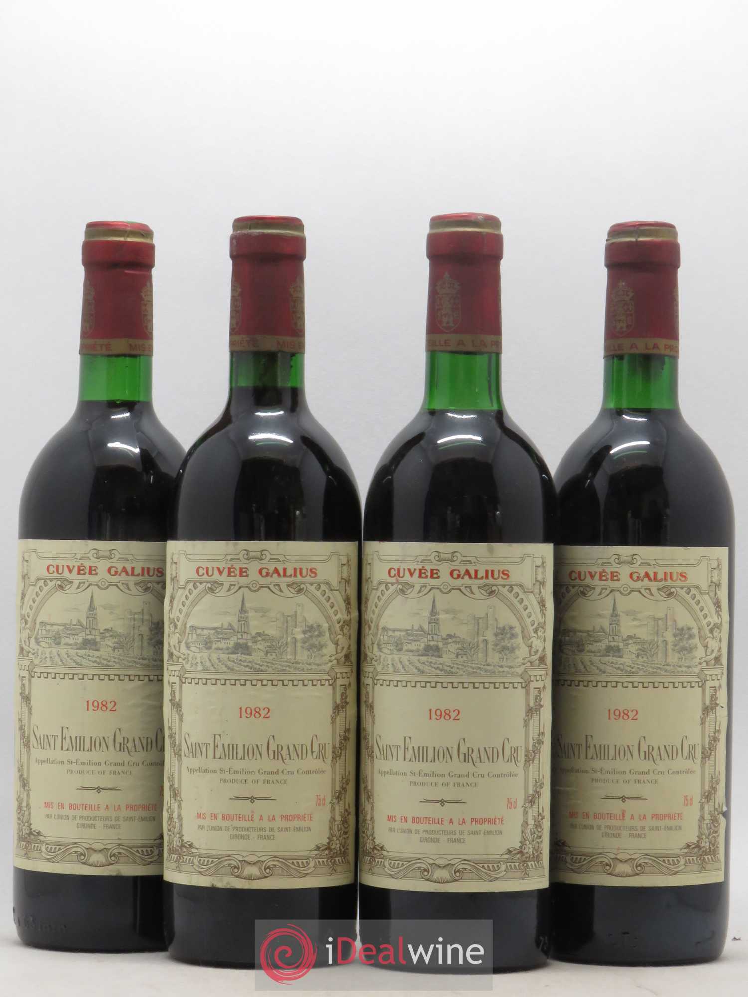 Château Galius 1982 - Lot de 4 bouteilles - 0