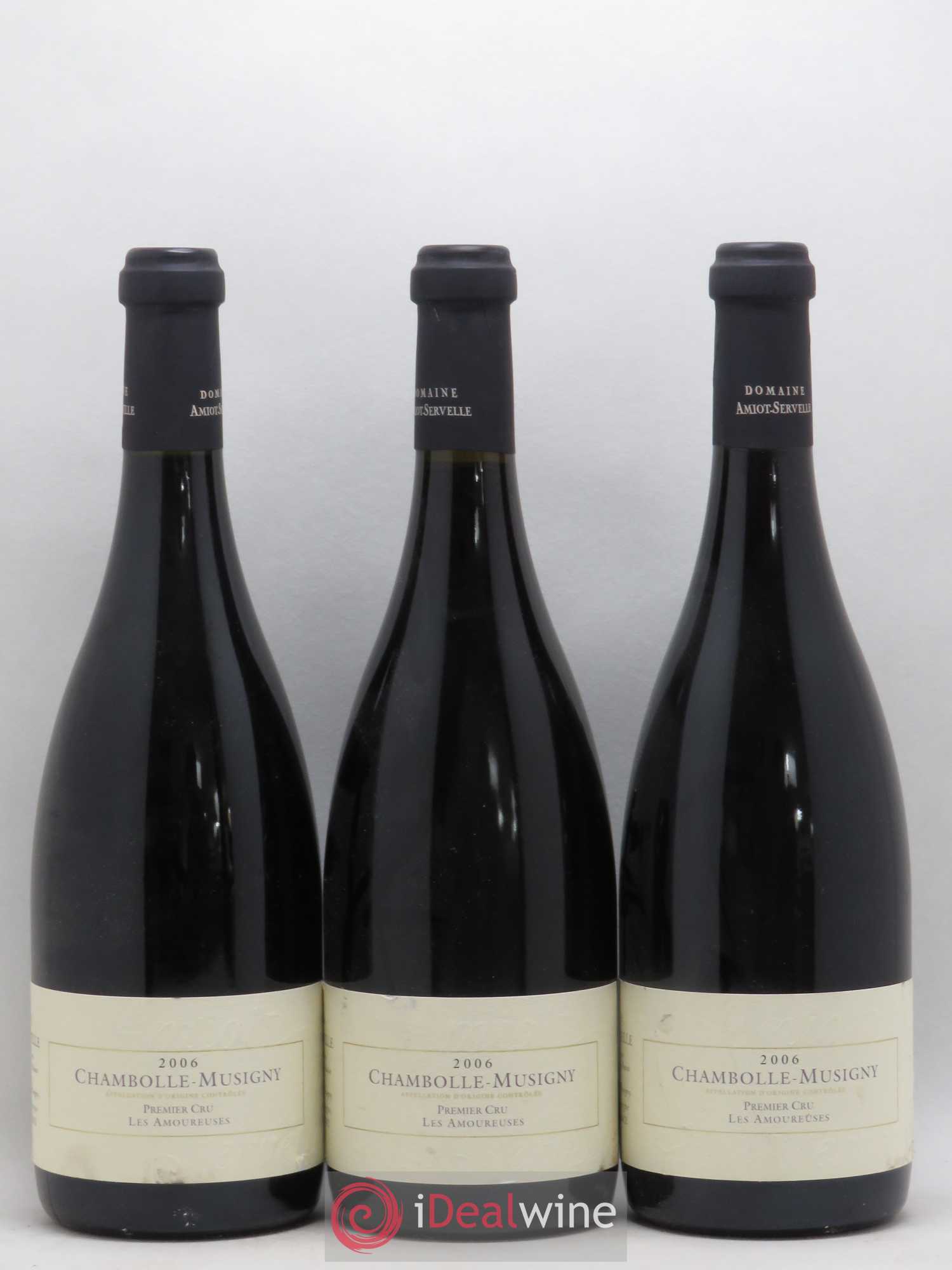 Chambolle-Musigny 1er Cru Les Amoureuses Amiot-Servelle 2006 - Lotto di 3 bottiglie - 0