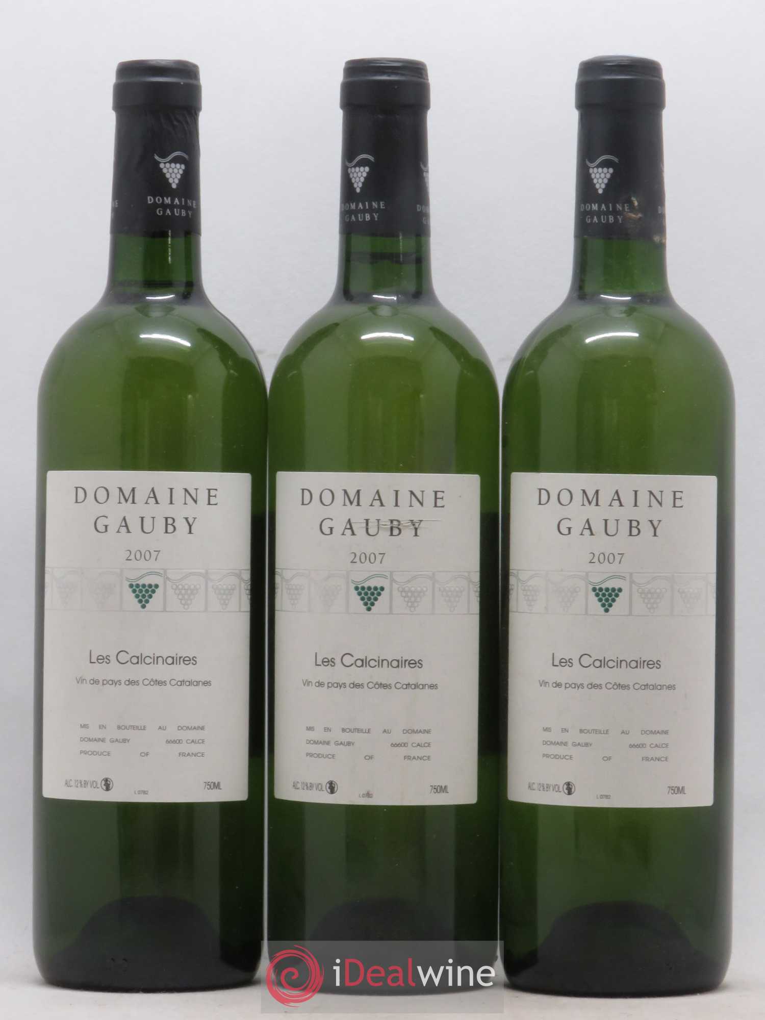 Côtes Catalanes Les Calcinaires Gauby (Domaine) 2007 - Lot de 5 bouteilles - 1