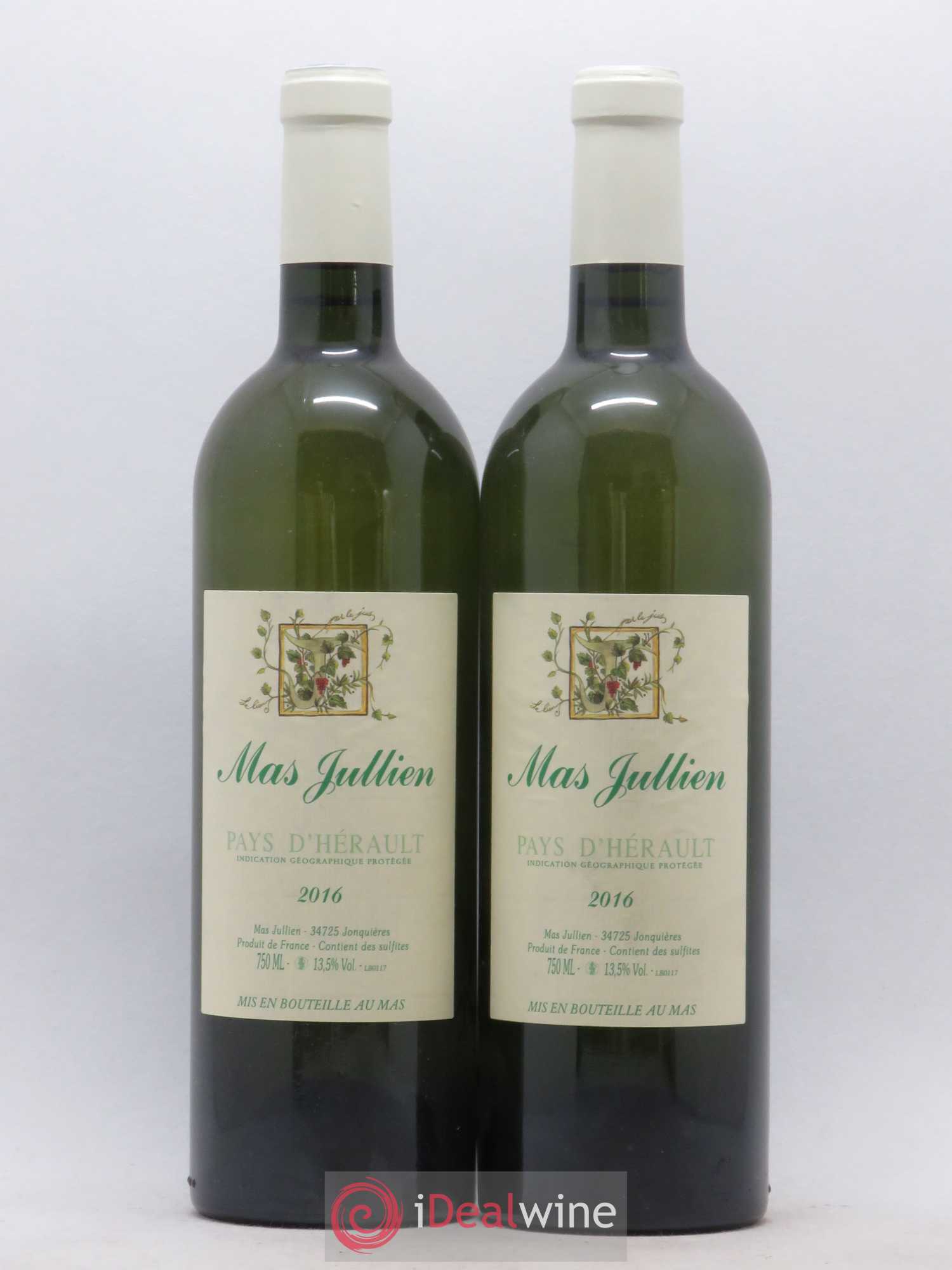 Pays d'Hérault Mas Jullien Olivier Jullien 2016 - Lot de 2 bouteilles - 0
