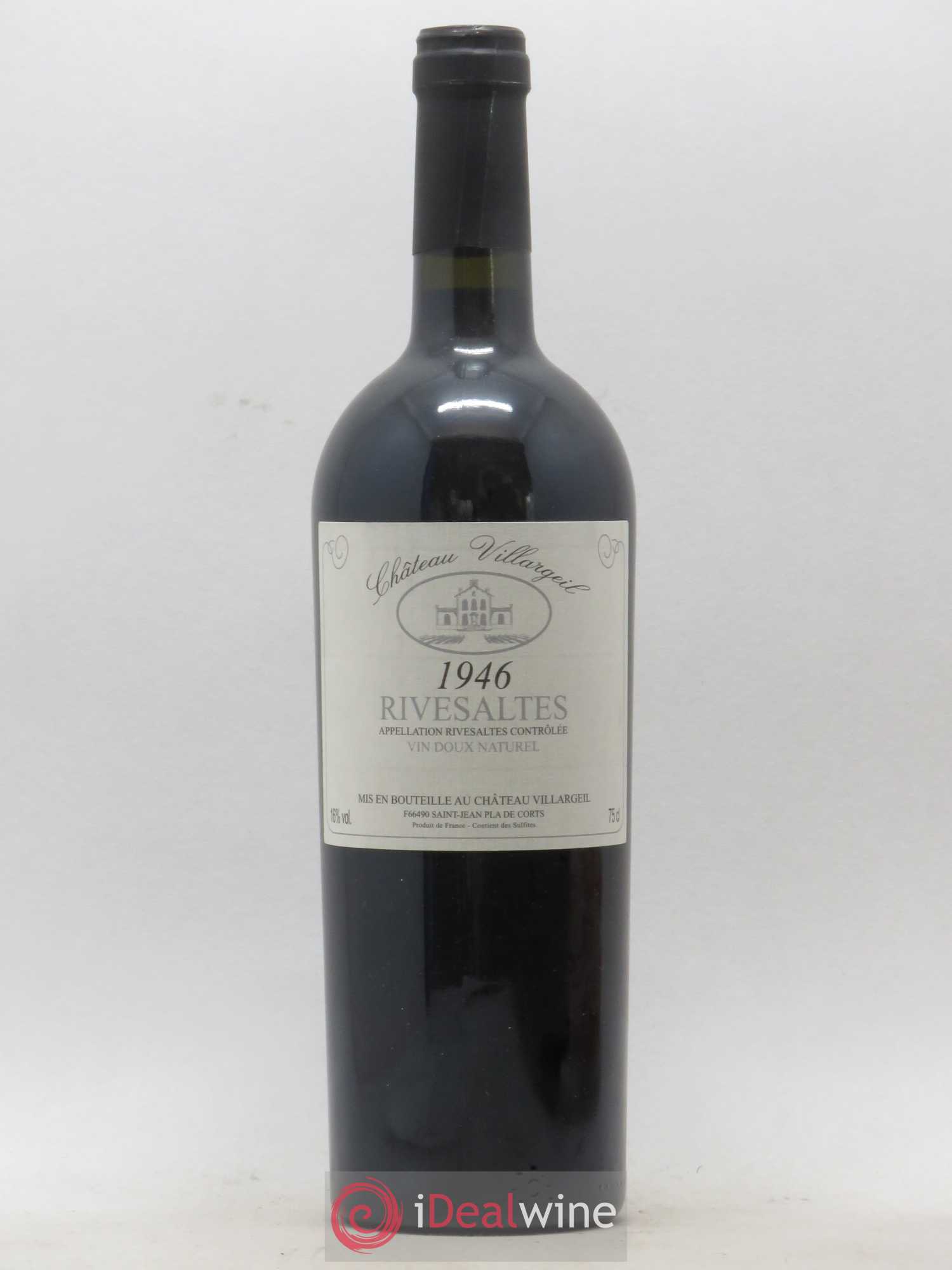 Rivesaltes Château Villargeil 1946 - Posten von 1 Flasche - 0