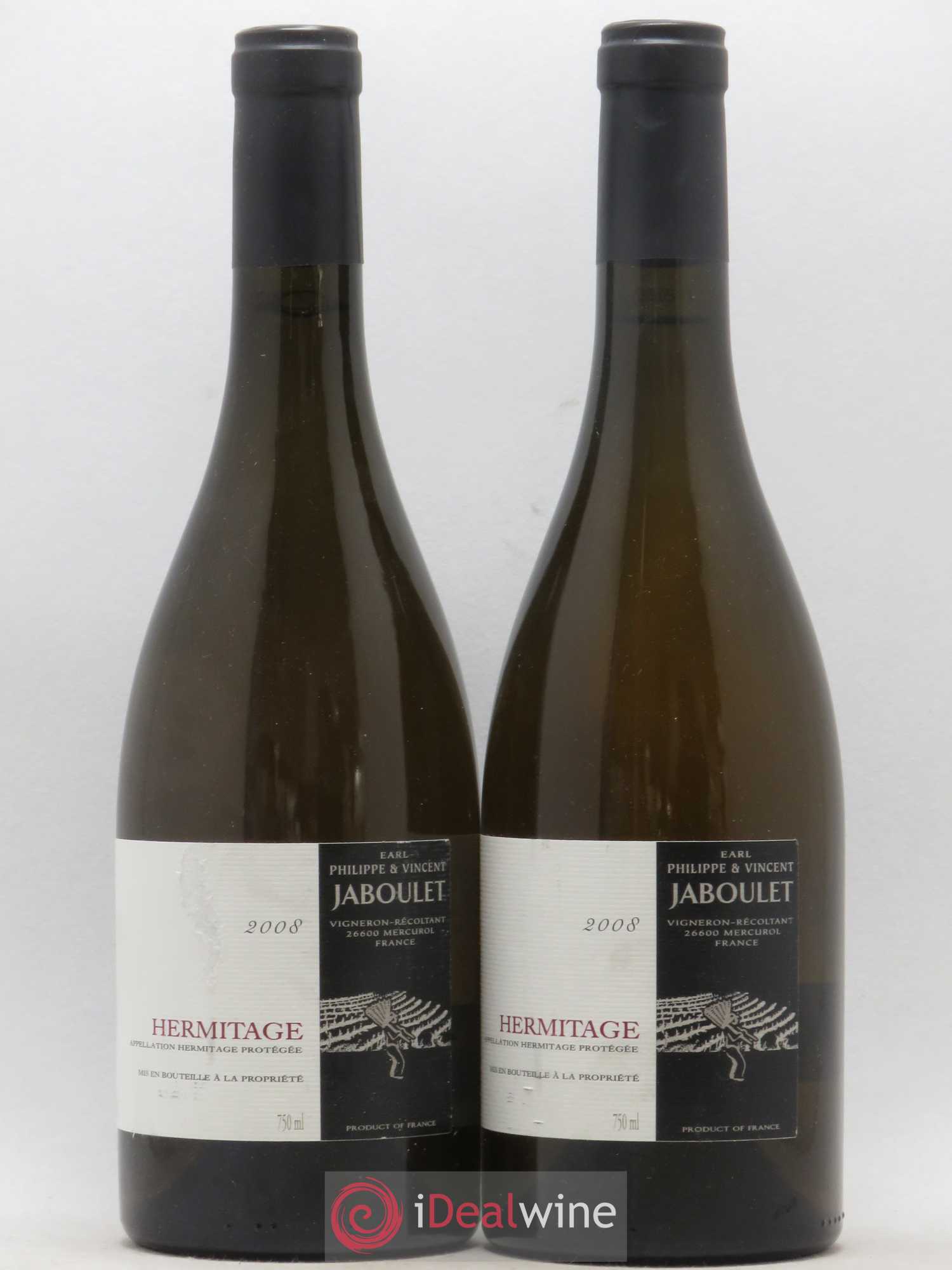 Hermitage Domaine Philippe et Vincent Jaboulet 2008 - Posten von 2 Flaschen - 0