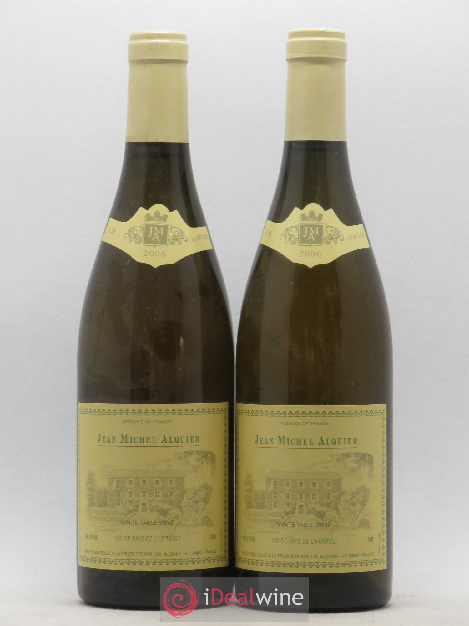 Pays d'Hérault Jean-Michel Alquier Les Pierres Blanches 2006 - Lot de 2 bouteilles - 0