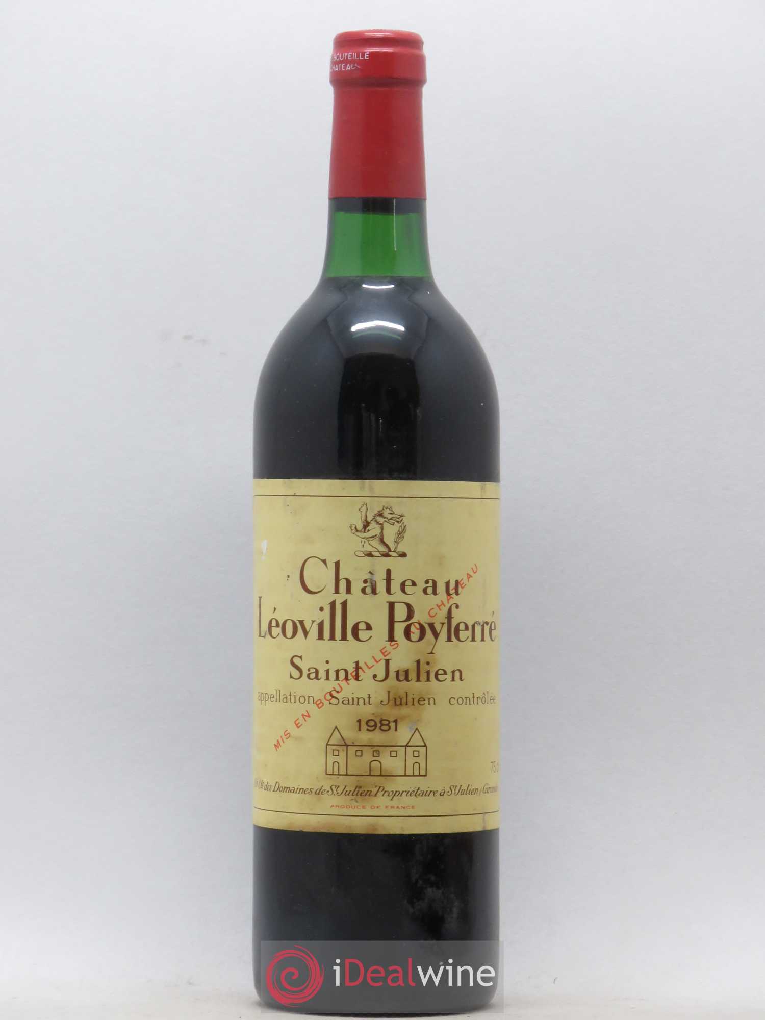 Château Léoville Poyferré 2ème Grand Cru Classé 1981 - Lot de 1 bouteille - 0