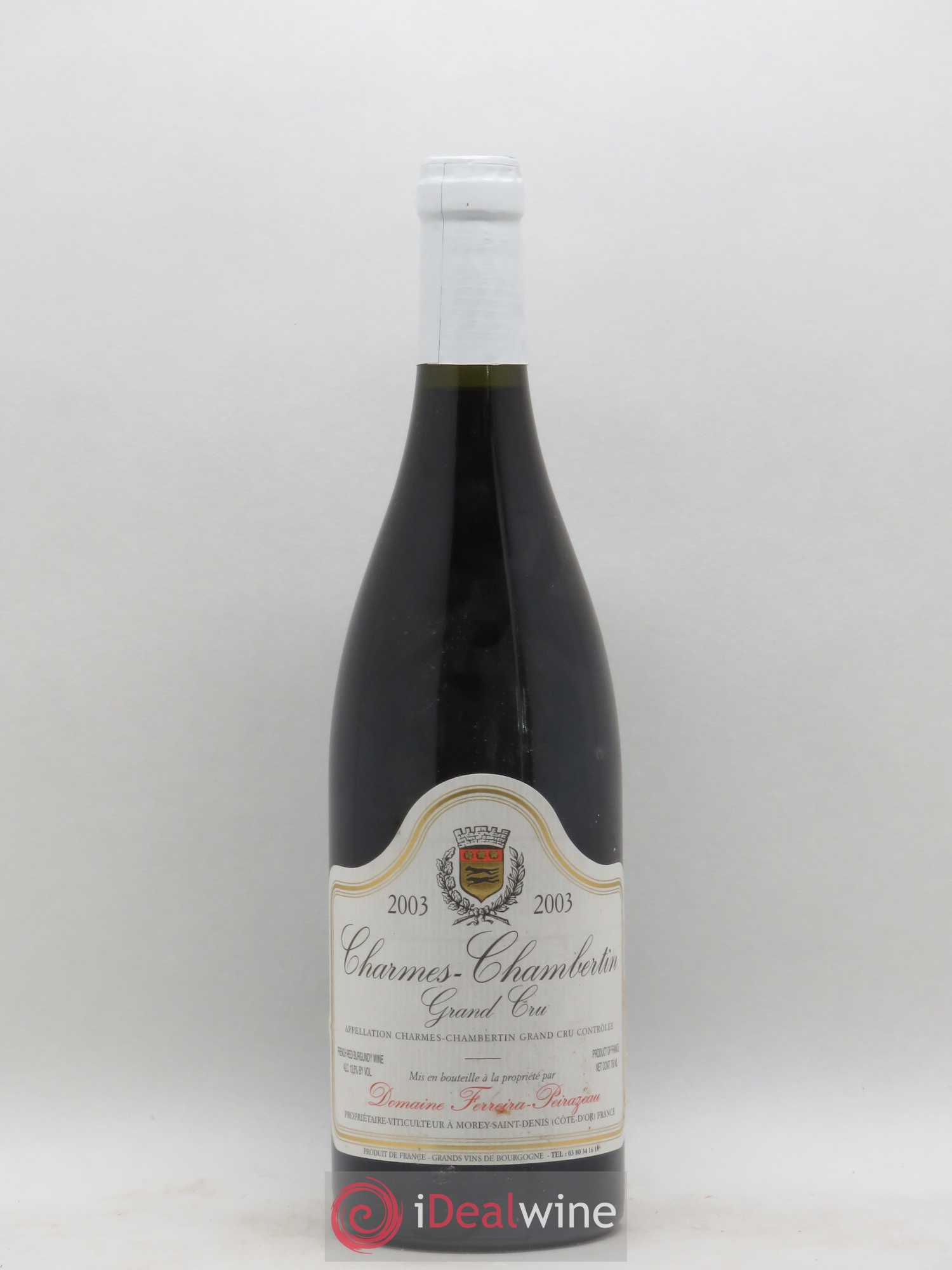 Charmes-Chambertin Grand Cru Domaine Ferreira Peirazeau 2003 - Posten von 1 Flasche - 0