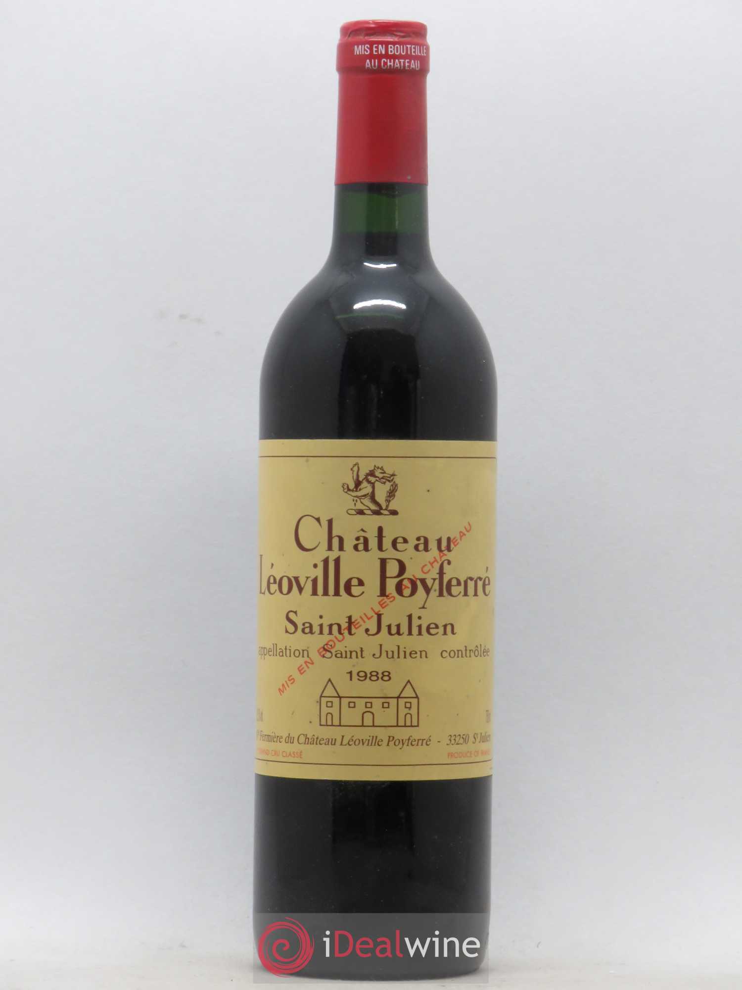 Château Léoville Poyferré 2ème Grand Cru Classé 1988 - Lot de 1 bouteille - 0