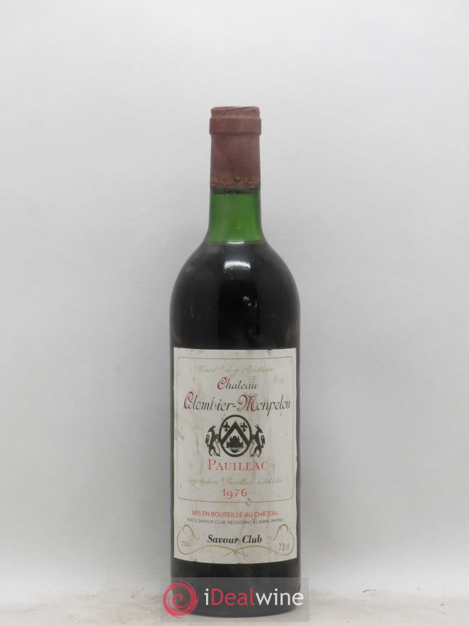 Château Colombier Monpelou Cru Bourgeois 1976 - Lot de 1 bouteille - 0