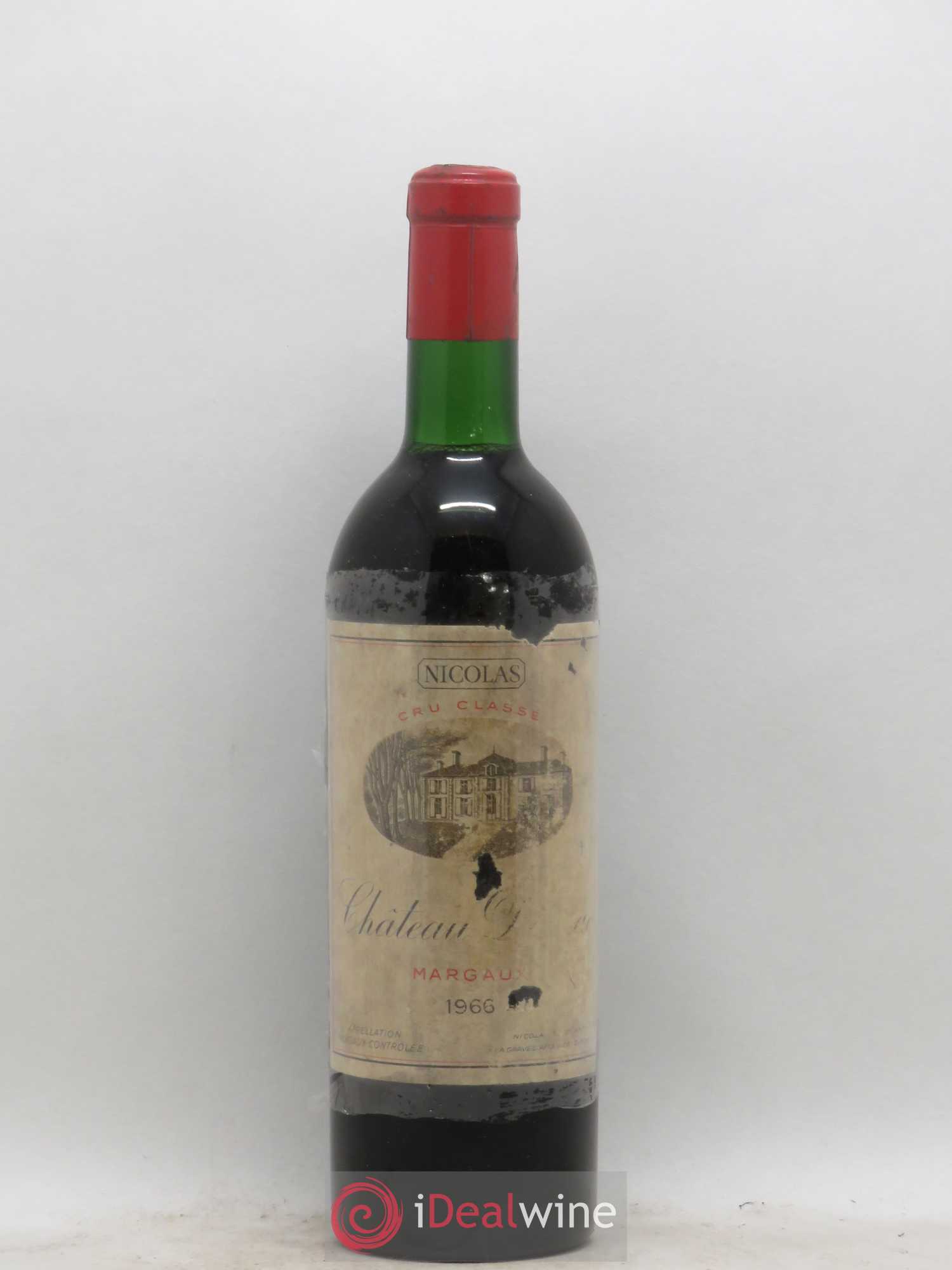 Château Dauzac 5ème Grand Cru Classé Mise Nicolas 1966 - Lot de 1 bouteille - 0