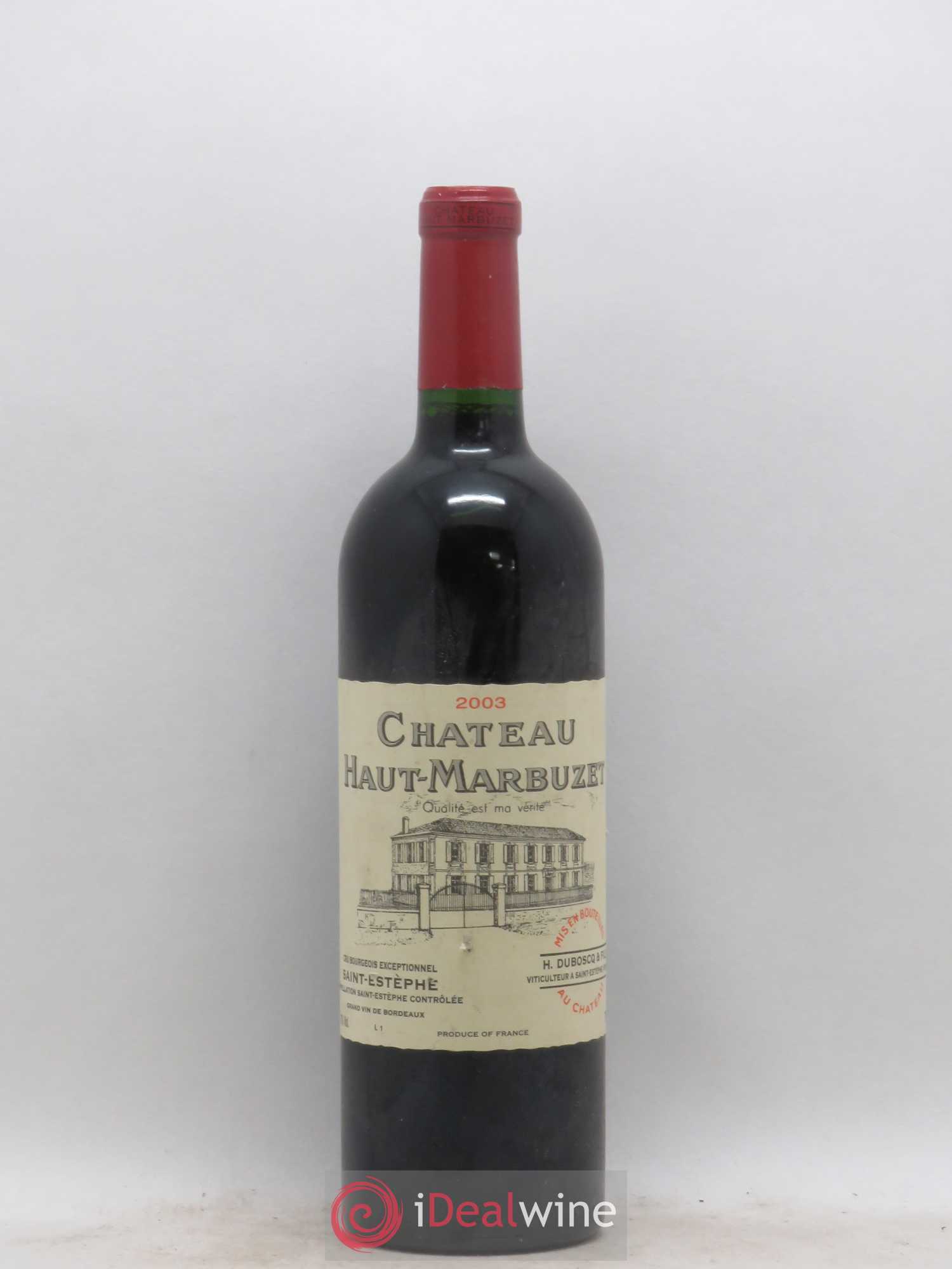 Château Haut Marbuzet 2003 - Lot de 1 bouteille - 0