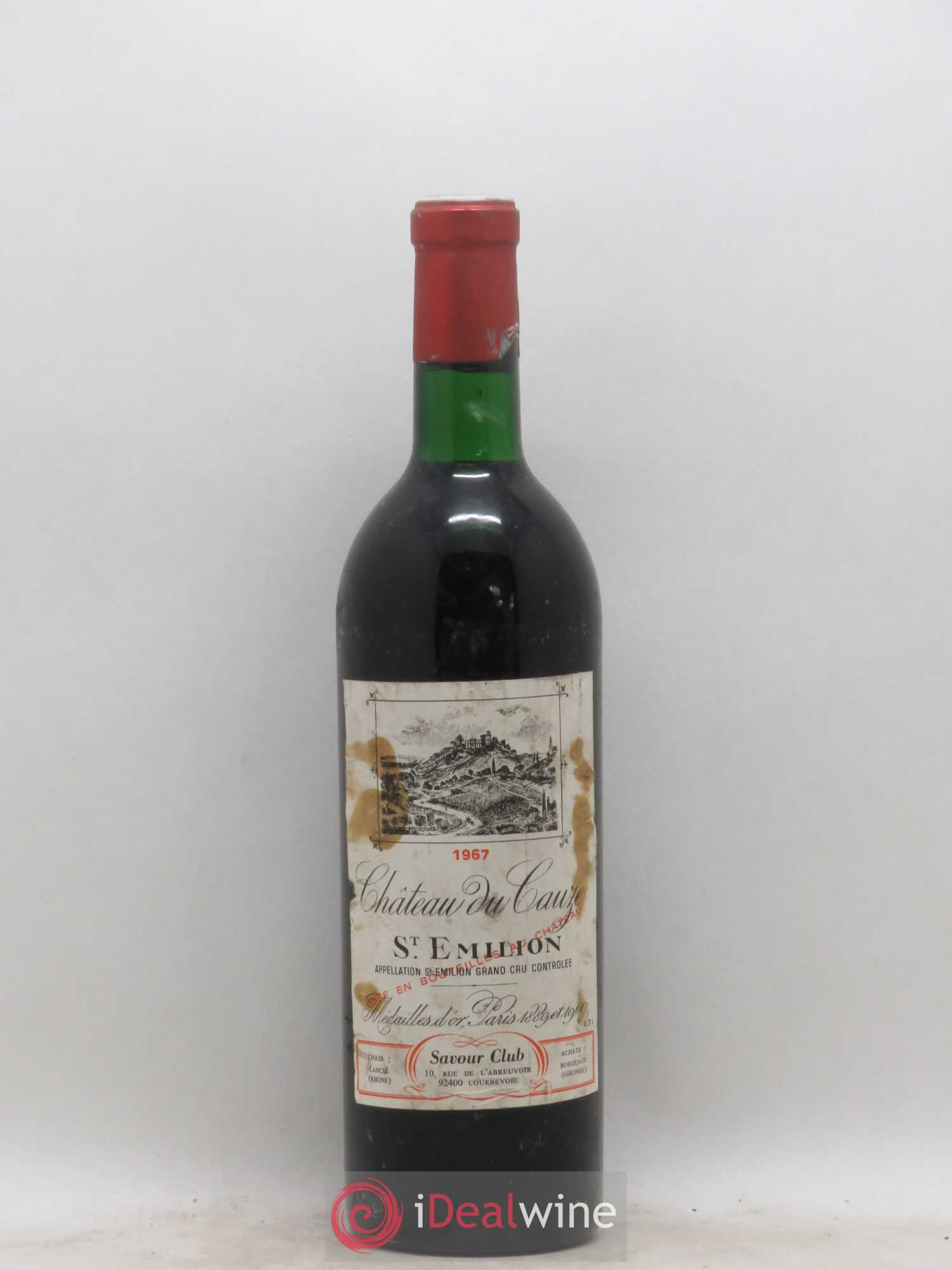 Saint-Émilion Grand Cru Château du Cauze 1967 - Lot de 1 bouteille - 0