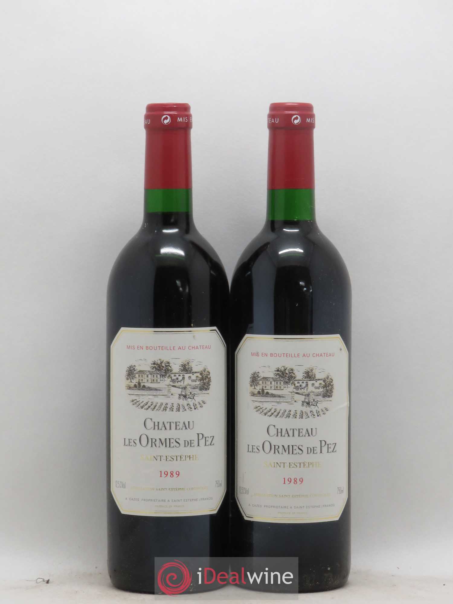 Château les Ormes de Pez 1989 - Lot de 2 bouteilles - 0
