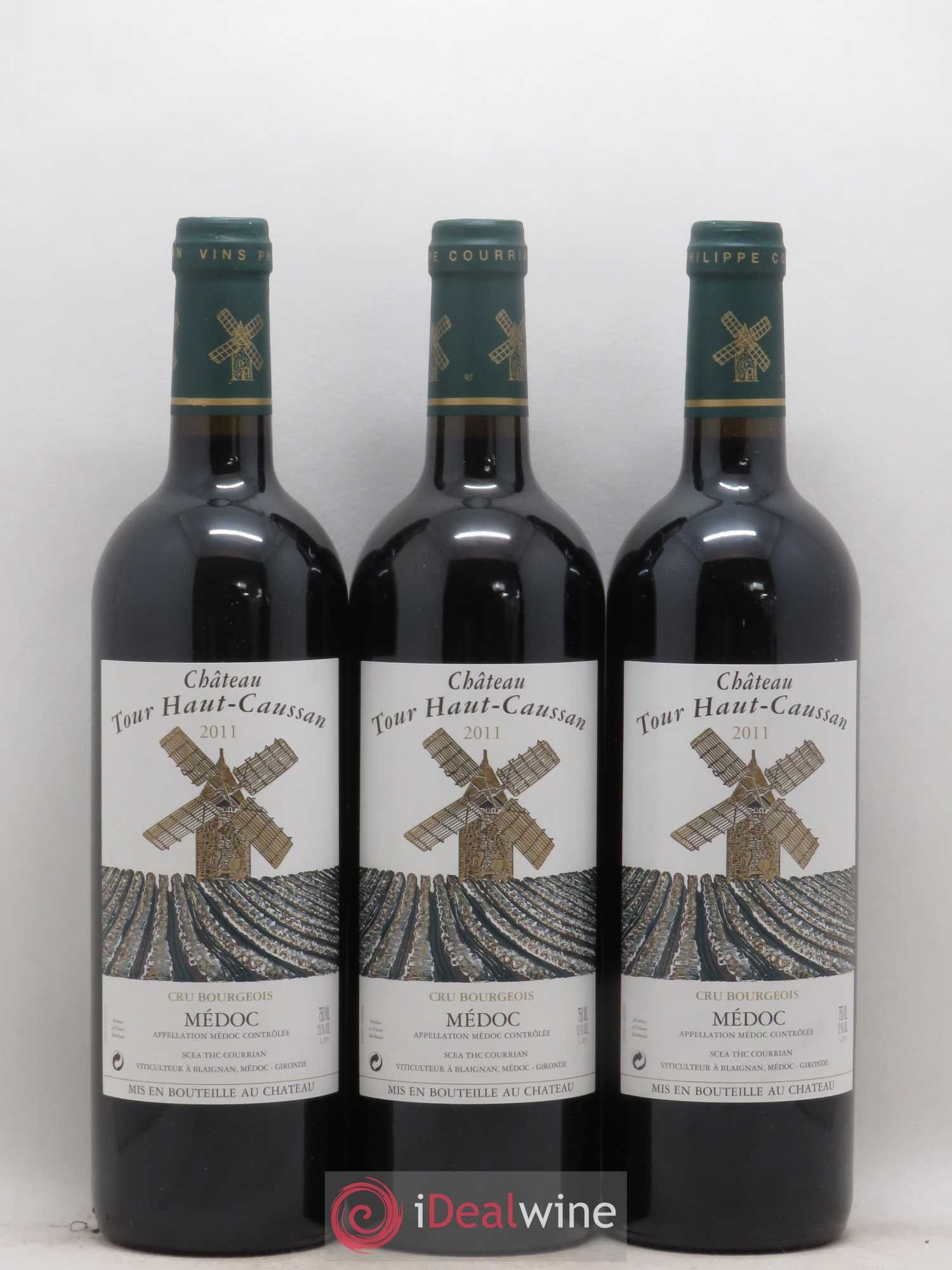 Château Tour Haut-Caussan Cru Bourgeois 2011 - Lot de 3 bouteilles - 0