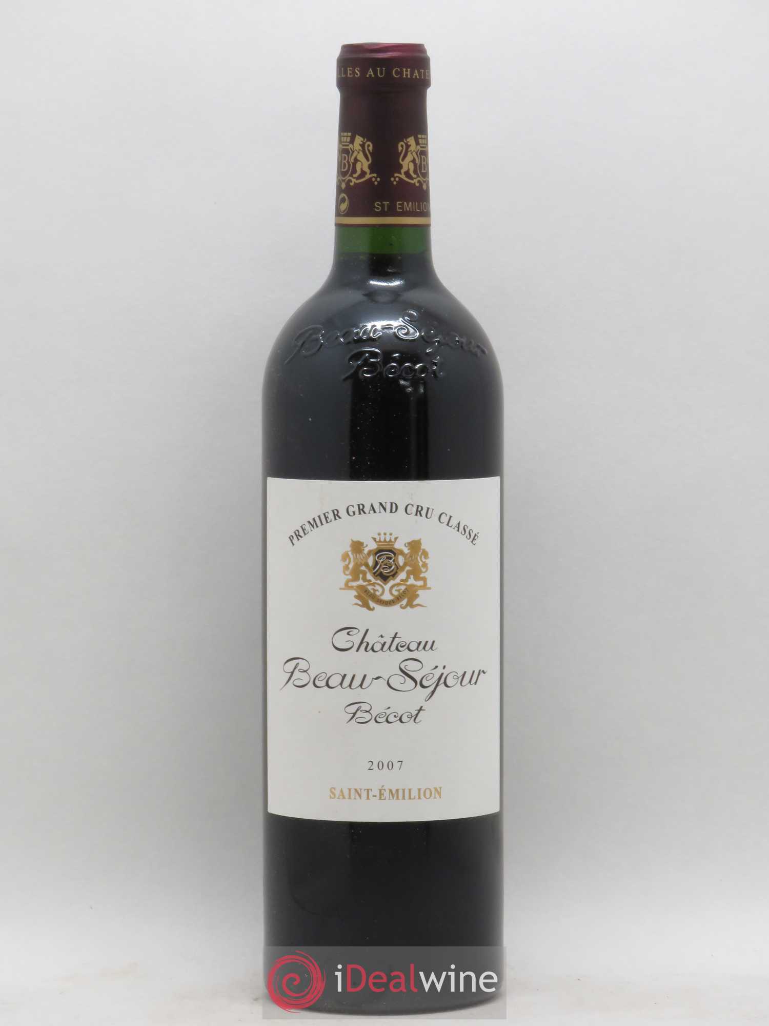 Château Beau-Séjour Bécot 1er Grand Cru Classé B 2007 - Lot de 1 bouteille - 0