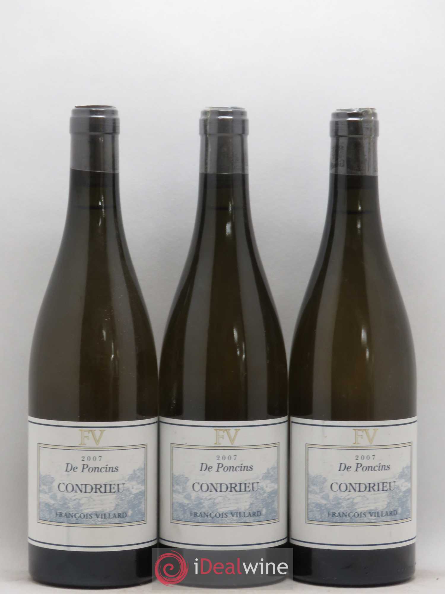 Condrieu Deponcins François Villard 2007 - Lot de 3 bouteilles - 0
