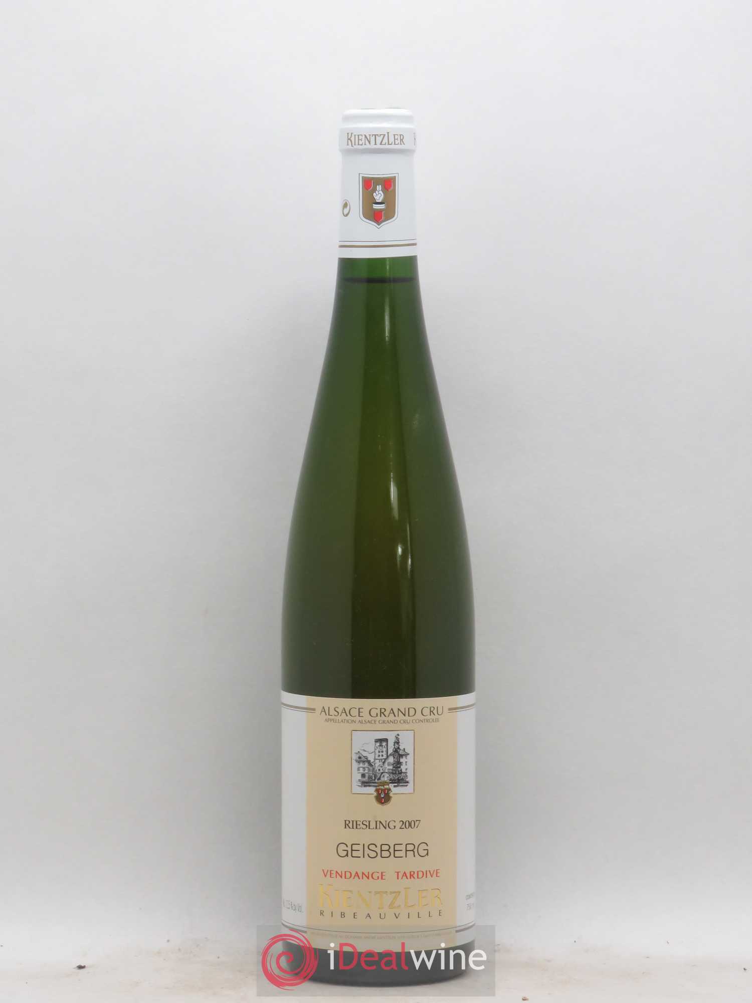 Riesling Vendanges Tardives Grand Cru Geisberg Kientzler 2007 - Posten von 1 Flasche - 0